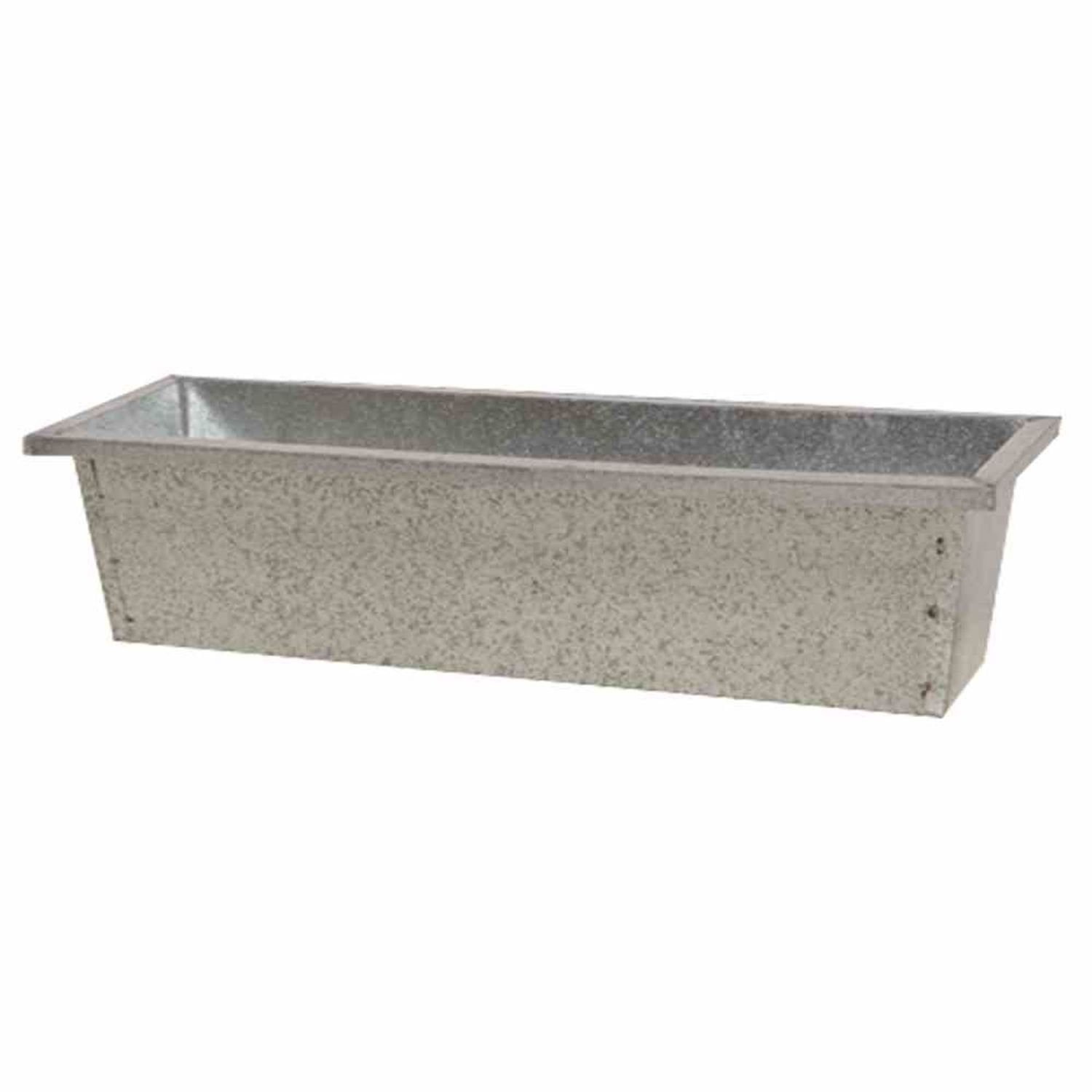 Siena Garden Pflanzkübel Blumenkasten, silber, Stahlblech, 18,5 x x 50 verzinkt 11,5 cm