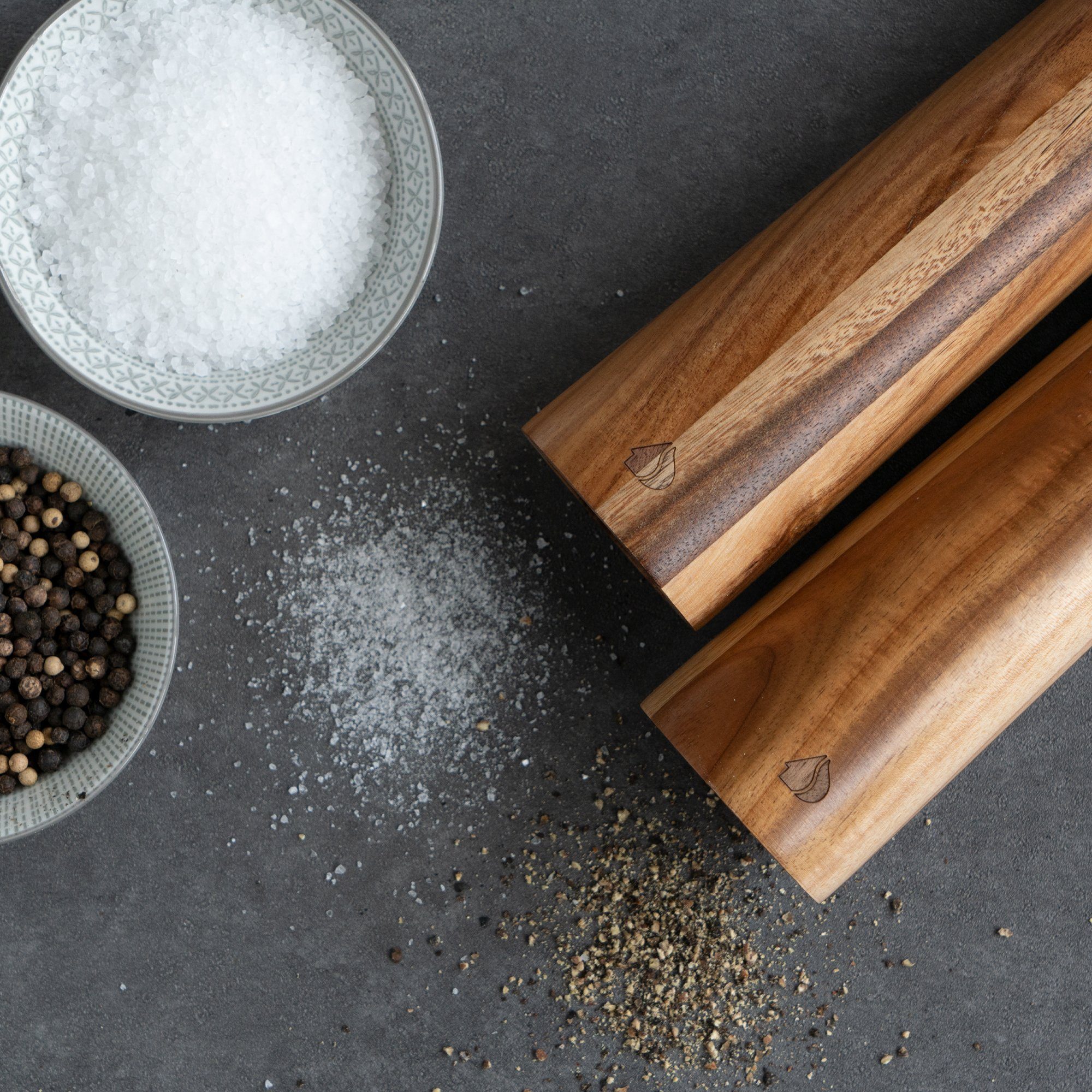 Navaris Gewürzbehälter Salz und Pfeffer Mühle günstig online kaufen