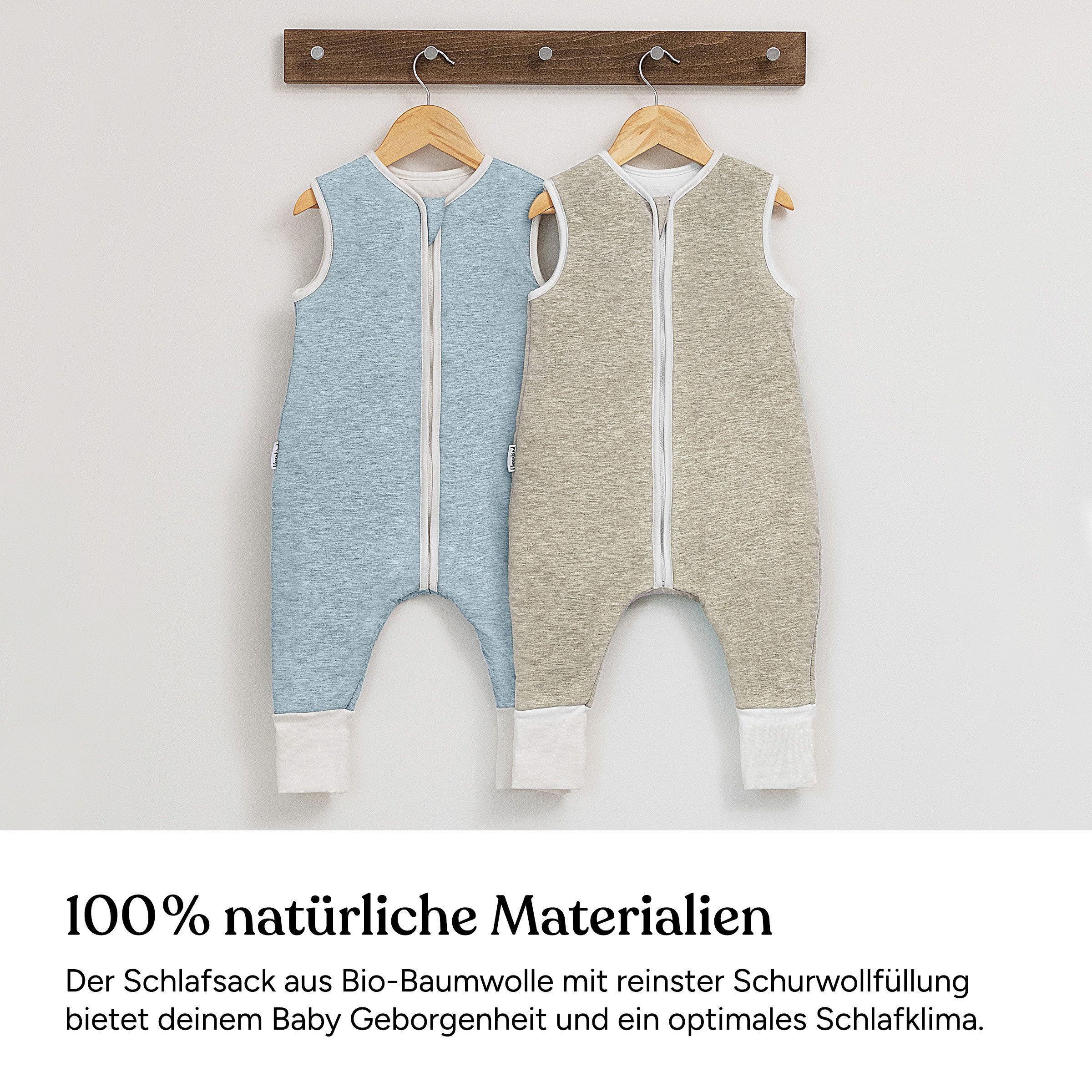 Ehrenkind Babyschlafsack Ganzjahresschlafsack mit Beinen und Wollfüllung, 1 günstig online kaufen