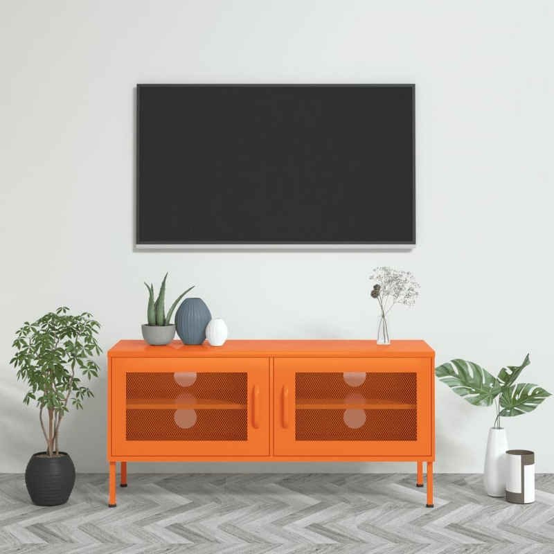 vidaXL TV-Schrank »TV-Schrank Orange 105x35x50 cm Stahl« (1-St)