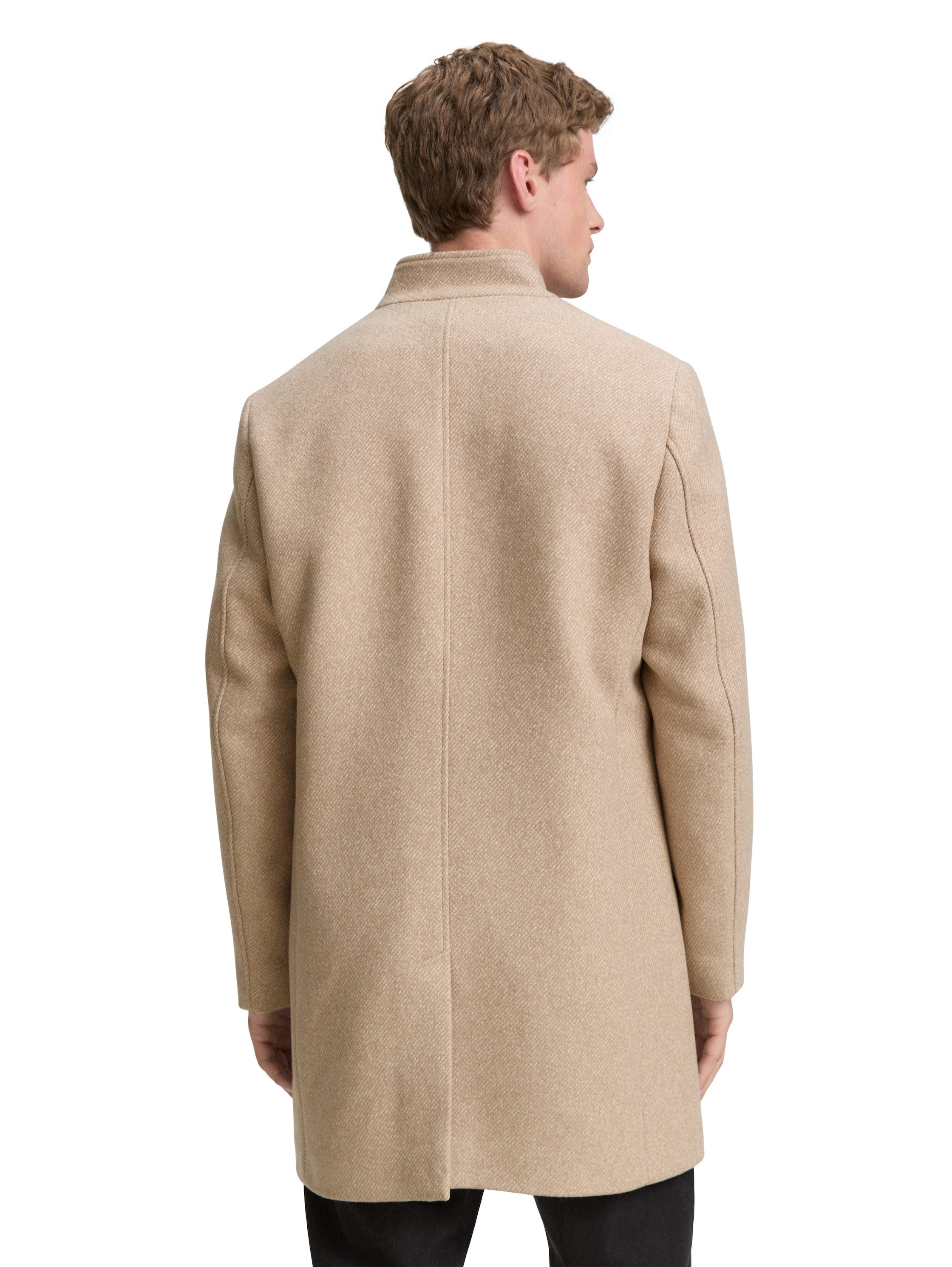 TOM TAILOR Denim Wolljacke mit Stehkragen
