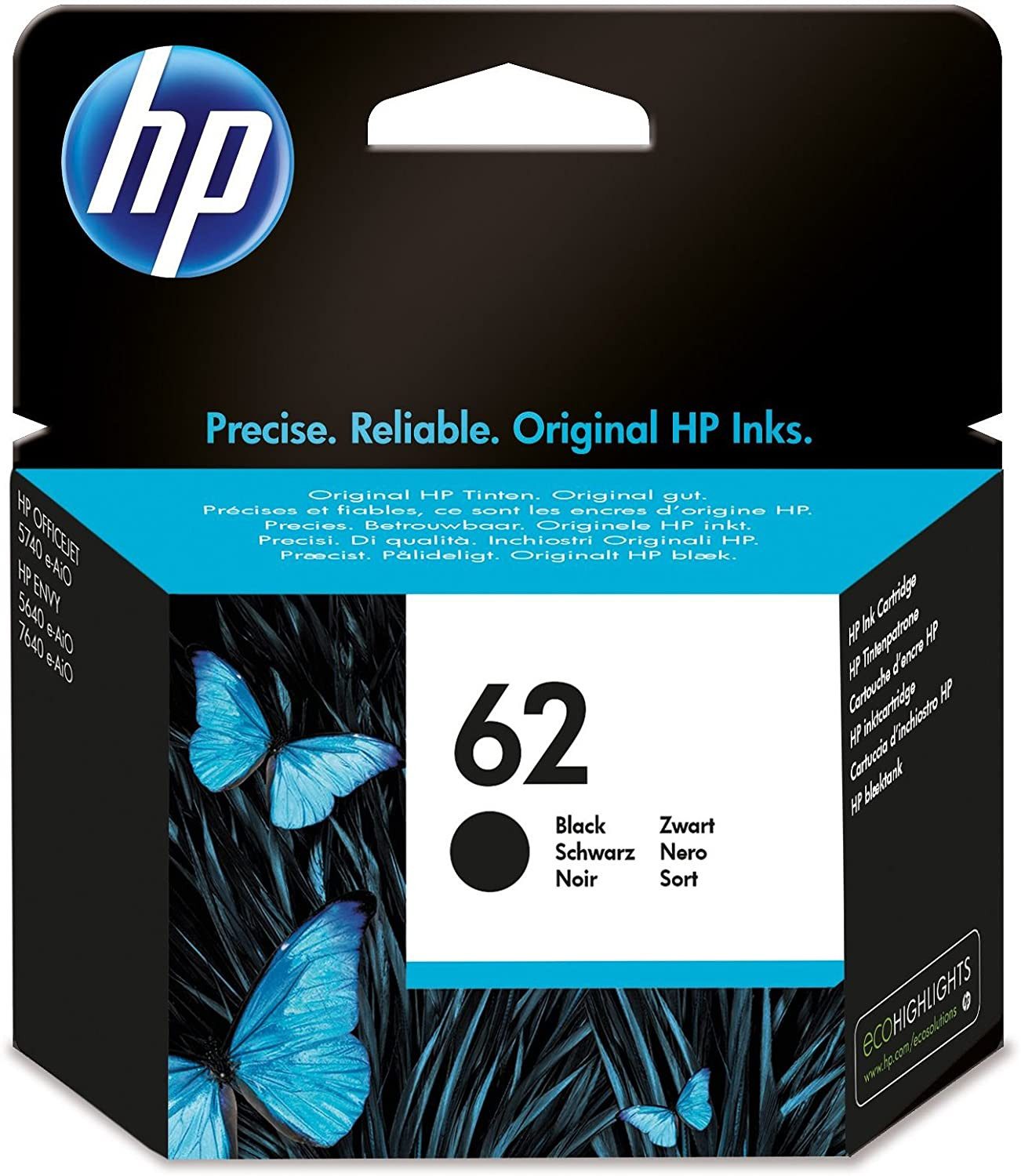 Druckerpatrone Original HP 62 (C2P04AE) Black