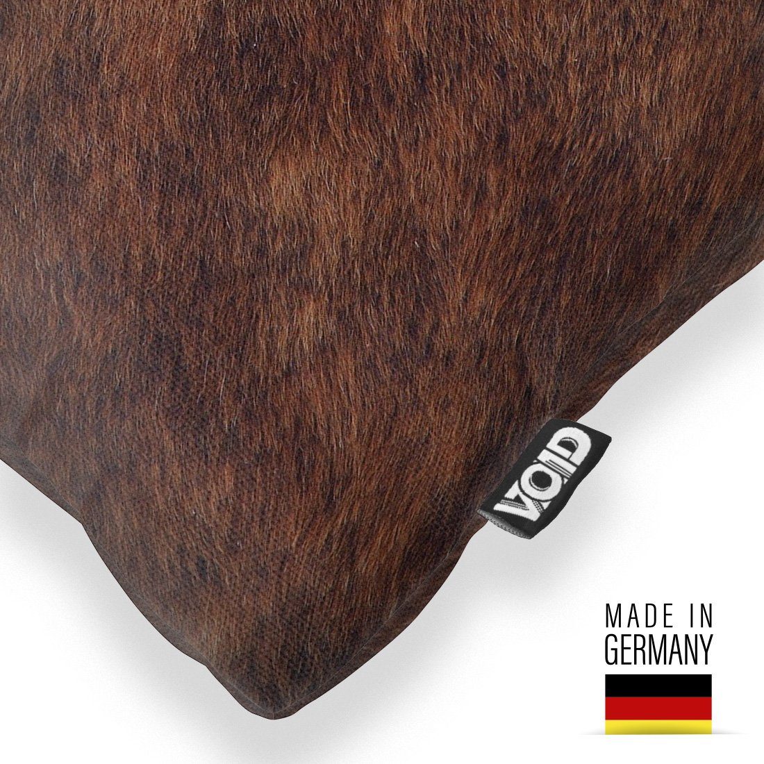 VOID Kissenbezug, Kuhfell Print Braun Outdoor Indoor Kuh Fell Tier Western
