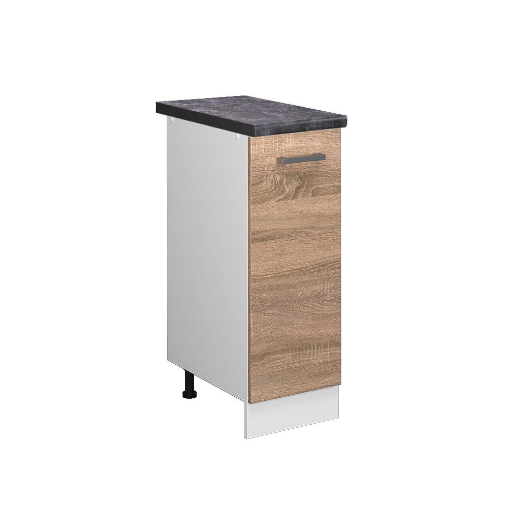 Vicco Apothekerschrank R-Line, Sonoma/Weiß, 30 cm günstig online kaufen