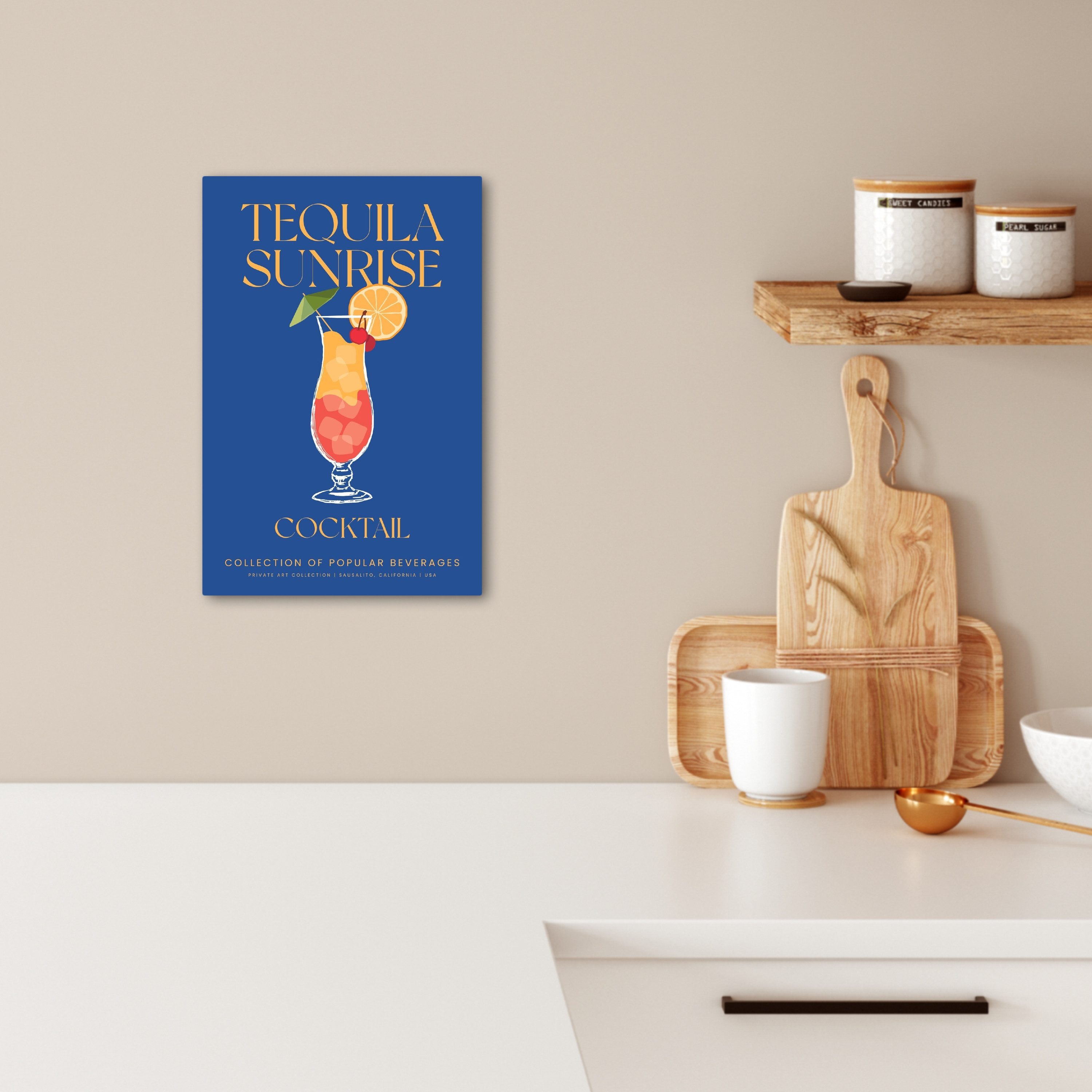 OneMillionCanvasses® Leinwandbild Cocktail - Tequila sunrise günstig online kaufen