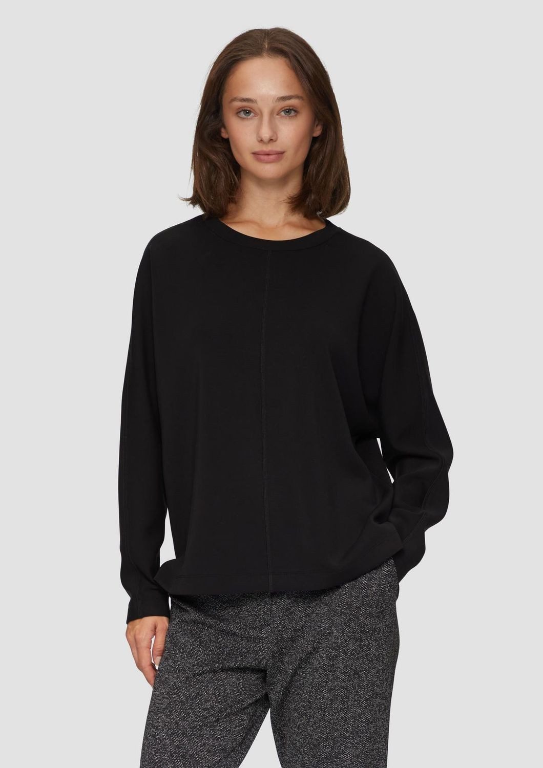 s.Oliver Sweatshirt Scuba (1-tlg) Rundhals, Fledermausärmel, günstig online kaufen