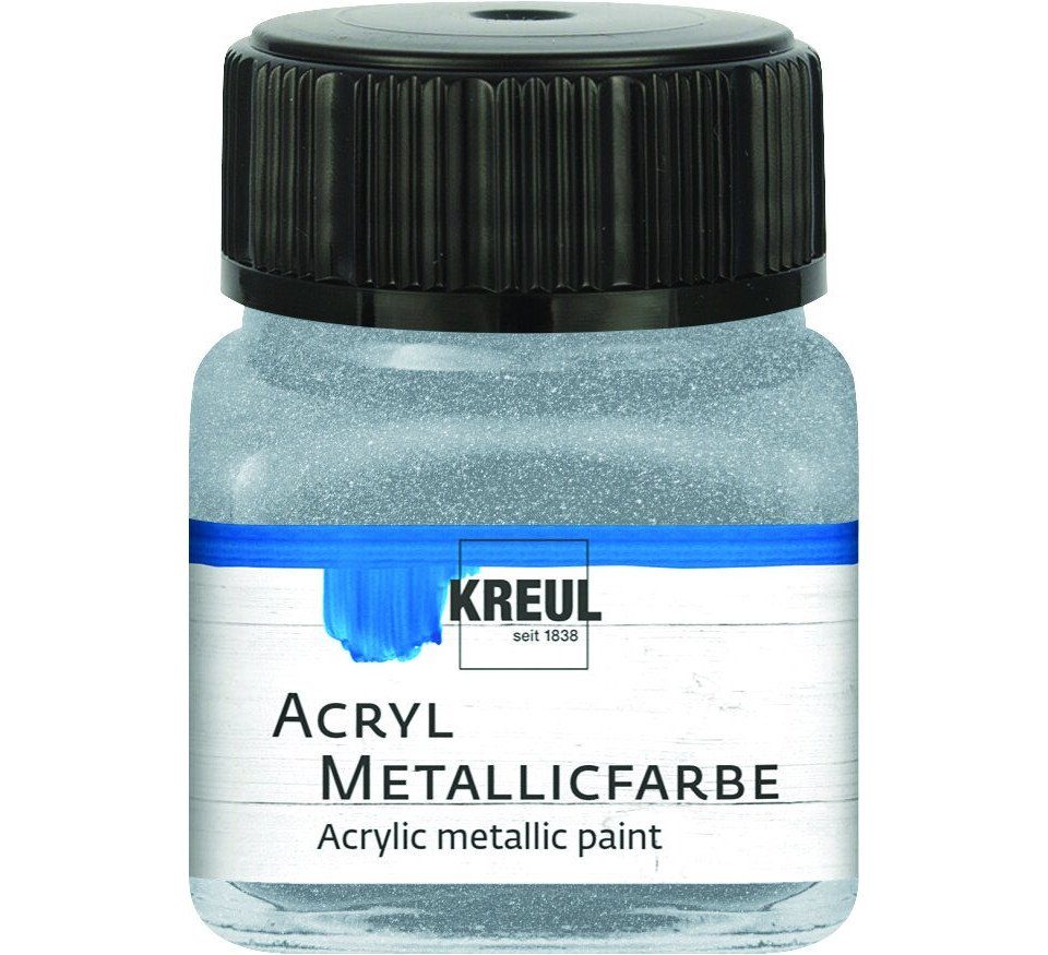 Künstlerstift Kreul Acryl Metallicfarbe silber 20 ml