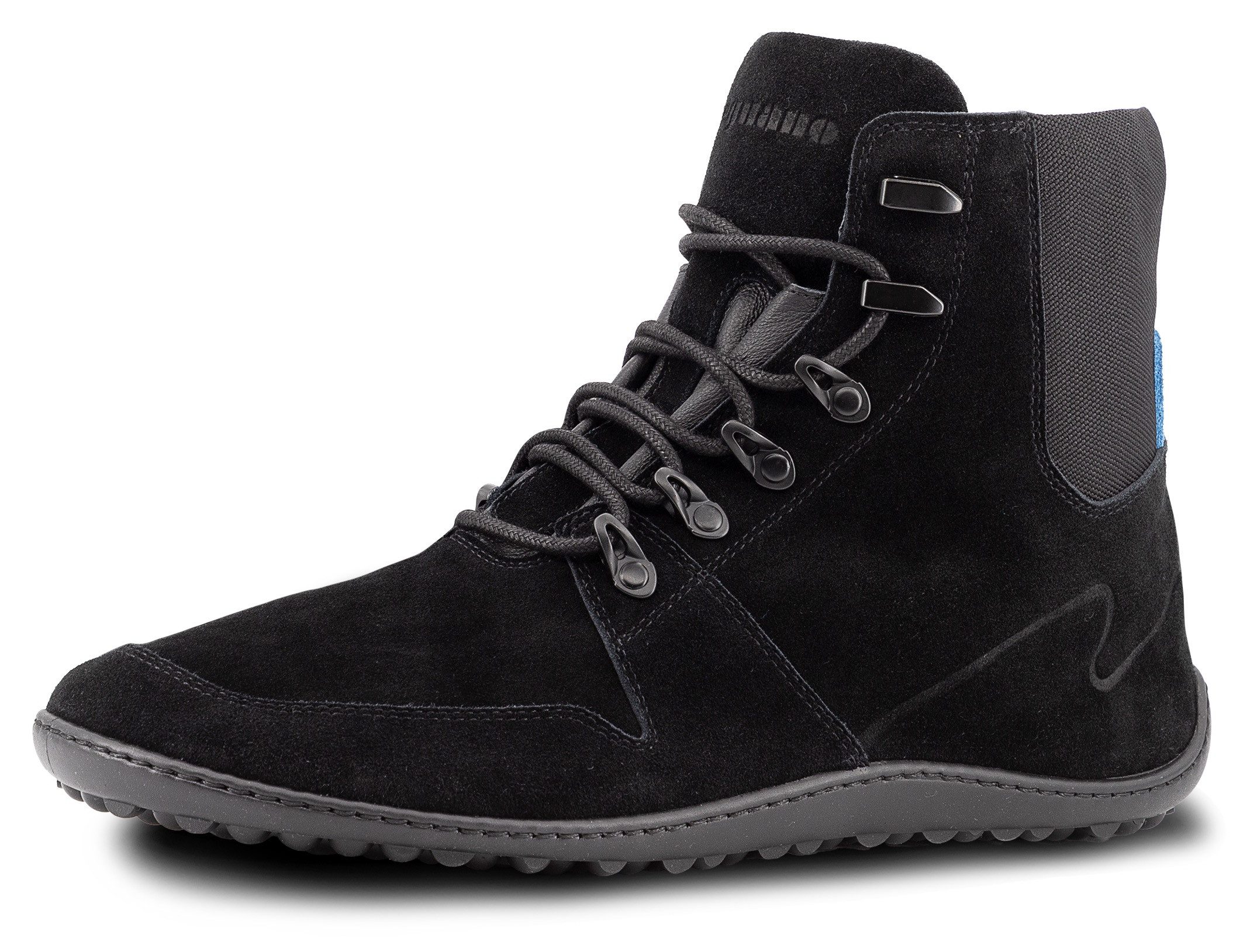Leguano VELORD Barfußschuh, Schnürboots, Herbstschuh, Flats mit Haken im Bergsteiger-Look