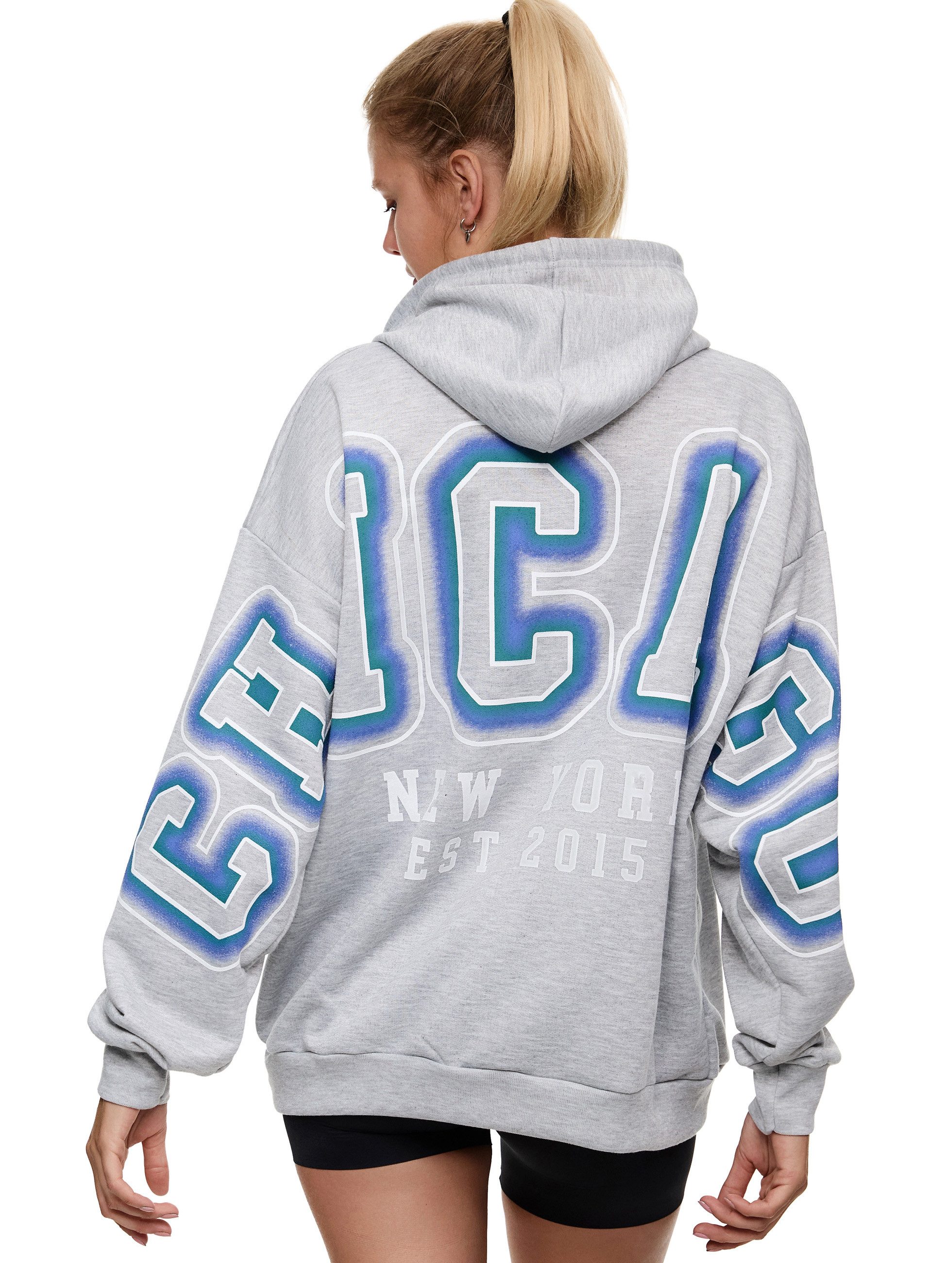 Worldclassca Hoodie Worldclassca Oversized CHICAGO Hoodie günstig online kaufen