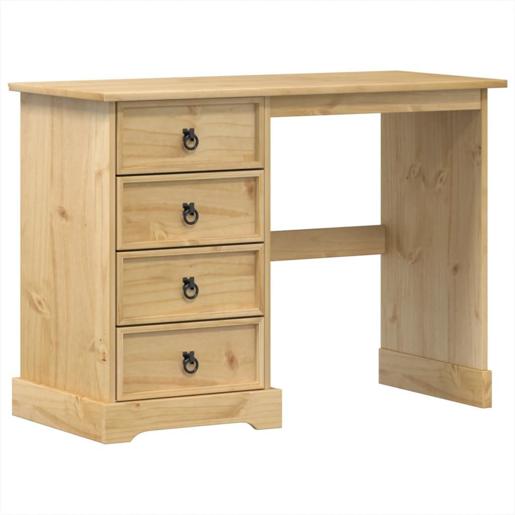 vidaXL Schreibtisch Schreibtisch Corona 104x47 cm Massivholz Kiefer ideal für Ihr Zuhause