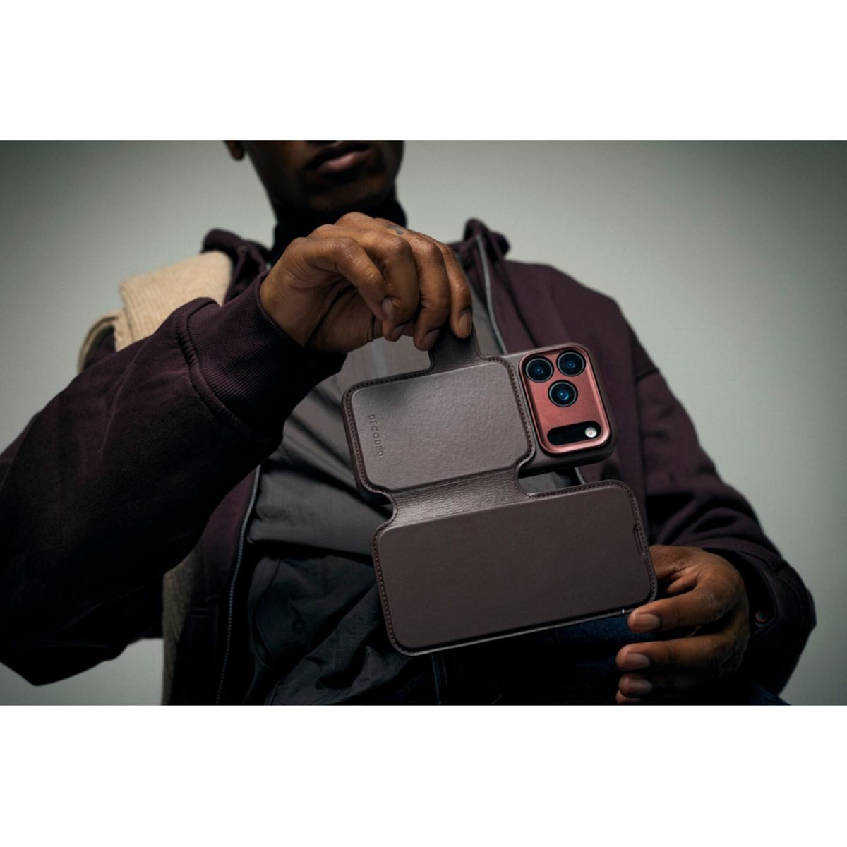 DECODED Smartphone-Hülle Leather Detachable Wallet iPhone 17 Pro Max