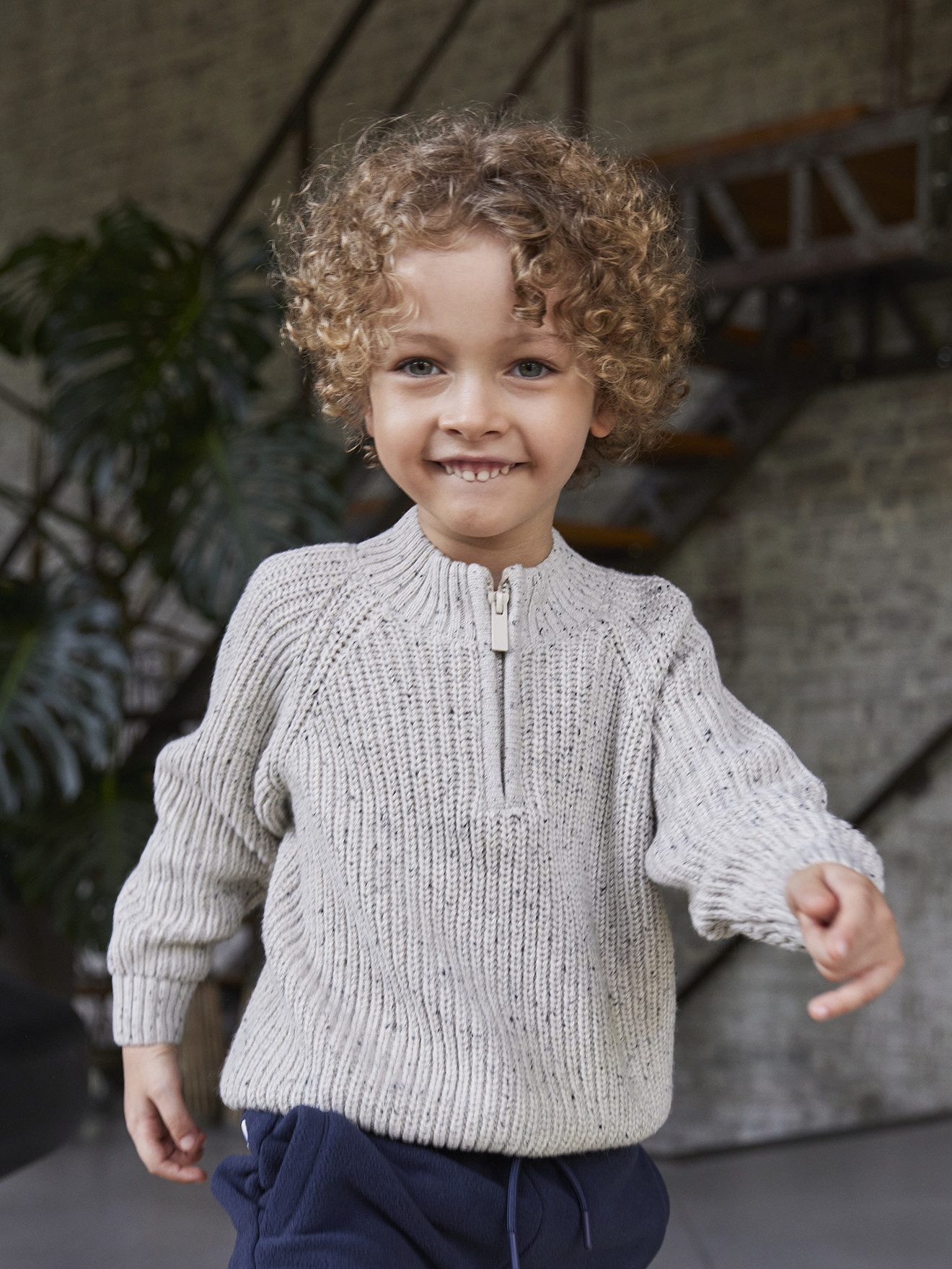 vertbaudet Pullunder Jungen Troyer-Pullover