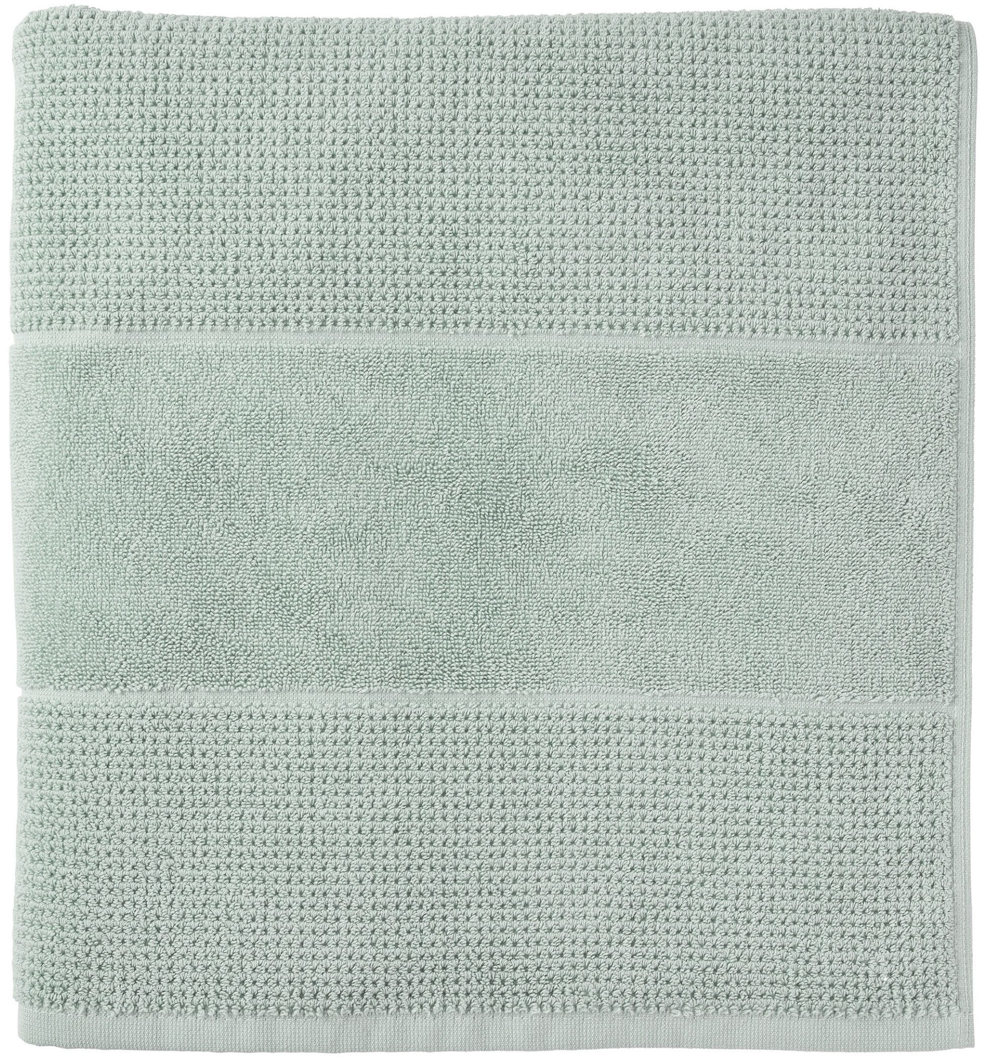 Schiesser Saunatuch Turin in angesagter Reiskornoptik, Frottier (1-St), Made in Green