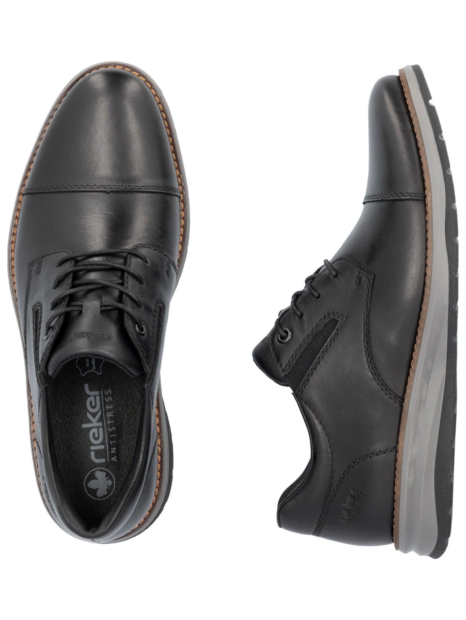 Rieker Rieker Halbschuhe Glattleder Schnürschuh