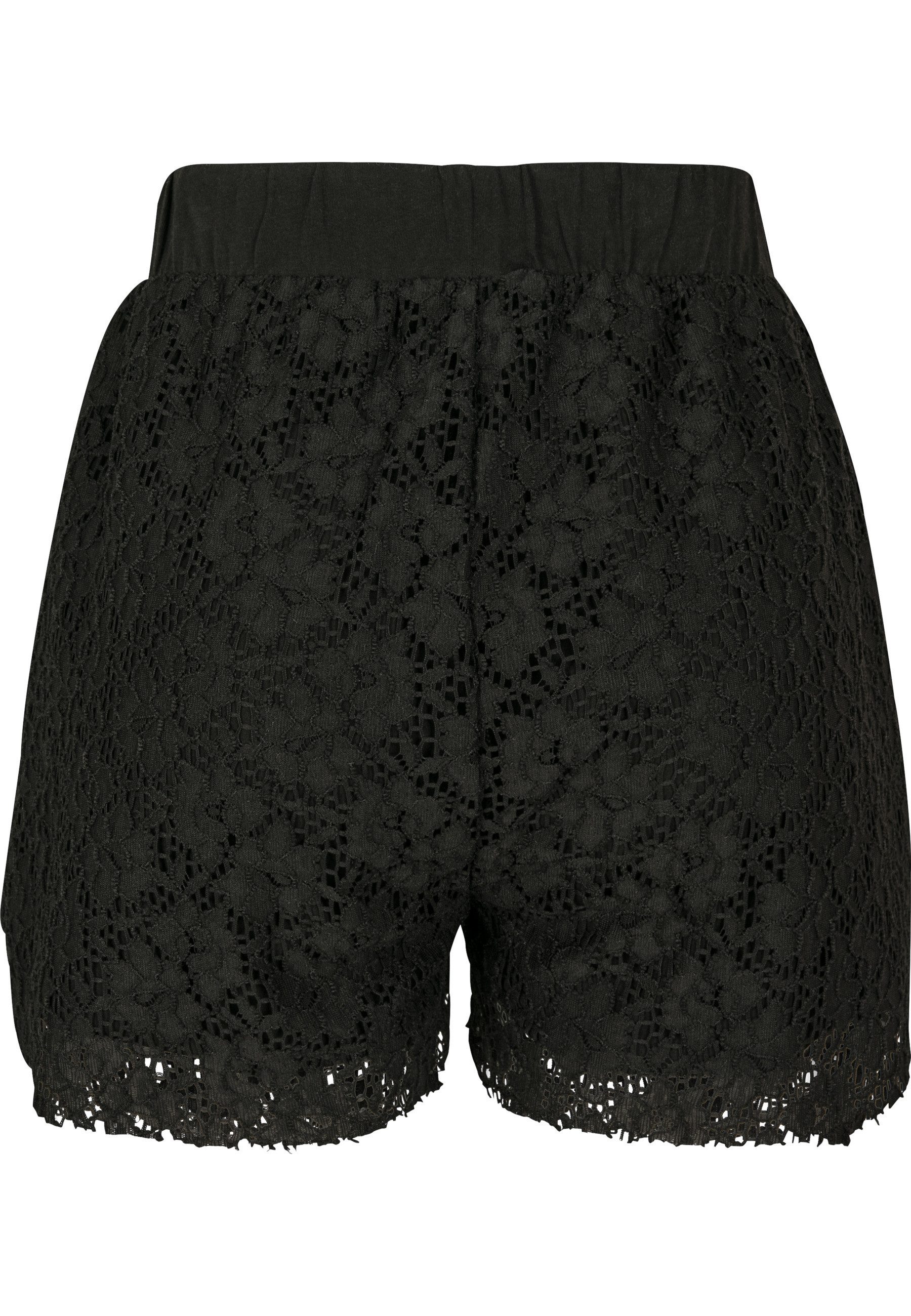 URBAN CLASSICS Stoffhose Urban Classics Damen Ladies Laces Shorts (1-tlg)
