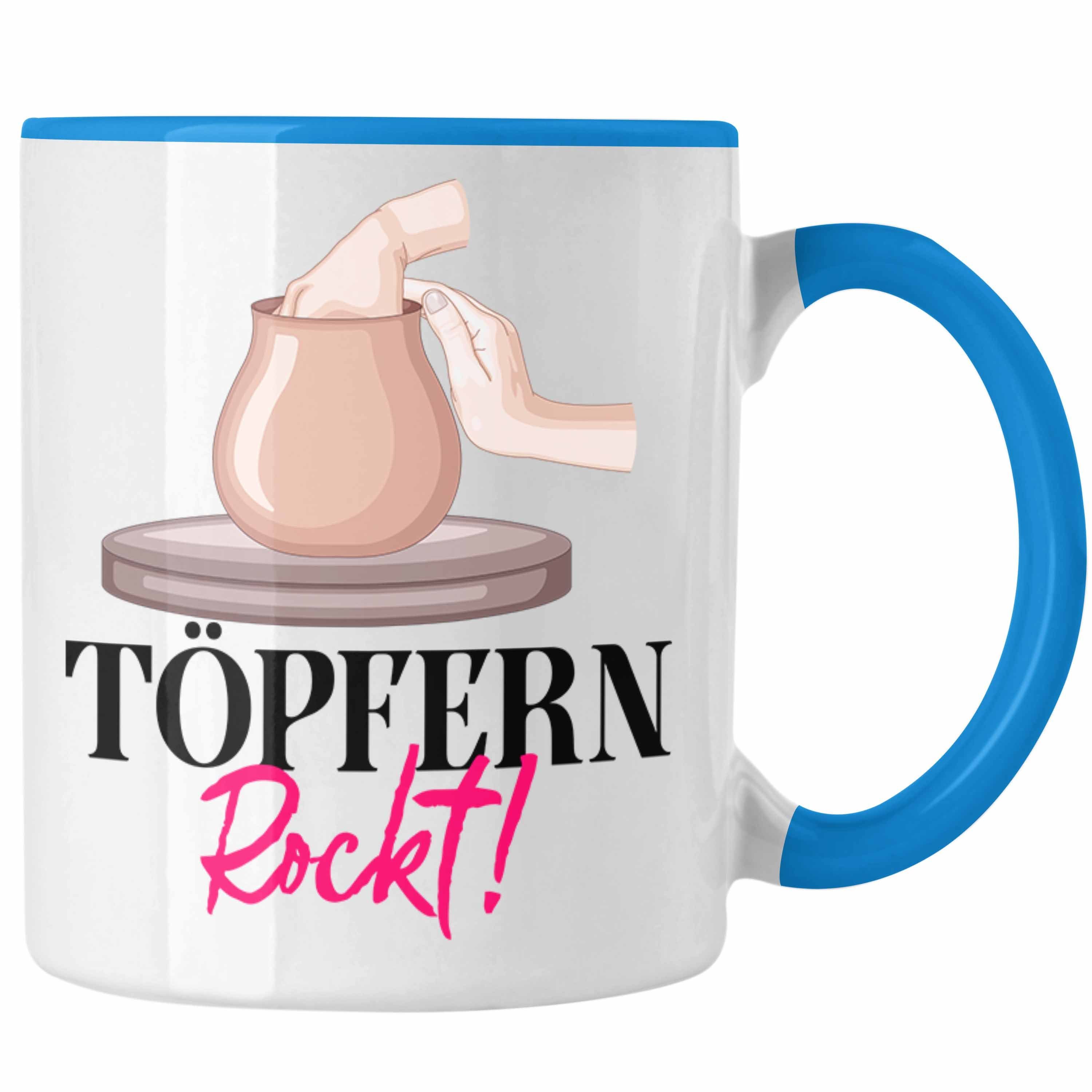 Trendation Tasse Töpfern Tasse Geschenk Töpferei Keramik Bemalen Handwerk Töpfern Rockt