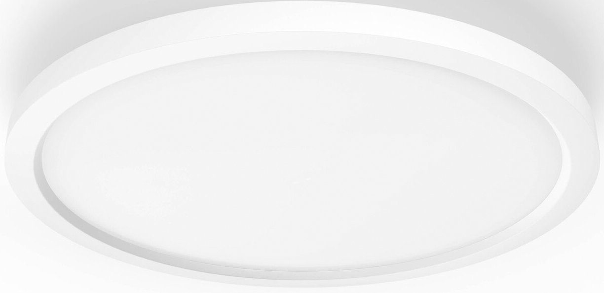 Philips Hue LED Deckenleuchte Aurelle, fest integriert, 39,5x39,5x4,7 Warmweiß, LED Dimmfunktion