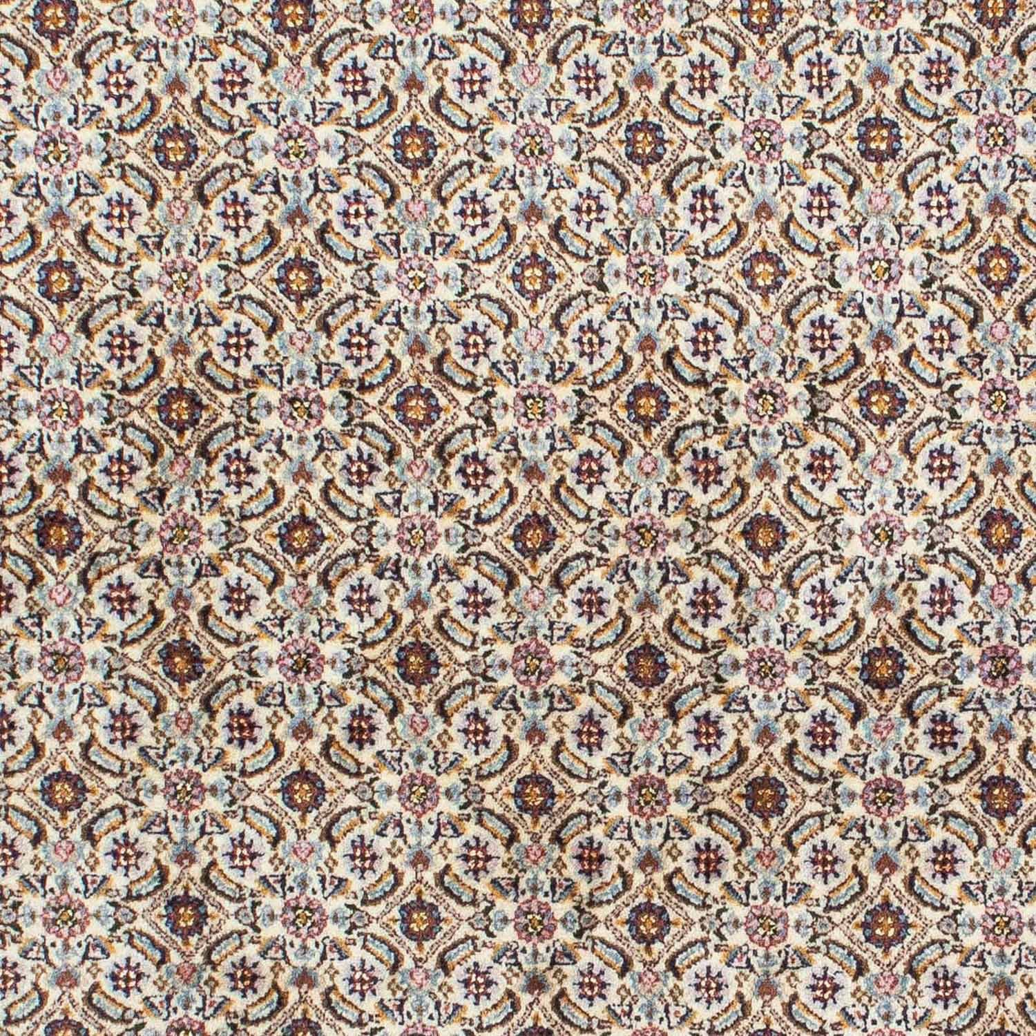 cm, Wollteppich morgenland, 151 Gemustert 188 Zertifikat rechteckig, Unikat mit Höhe: Moud x Beige Stark 10 mm,