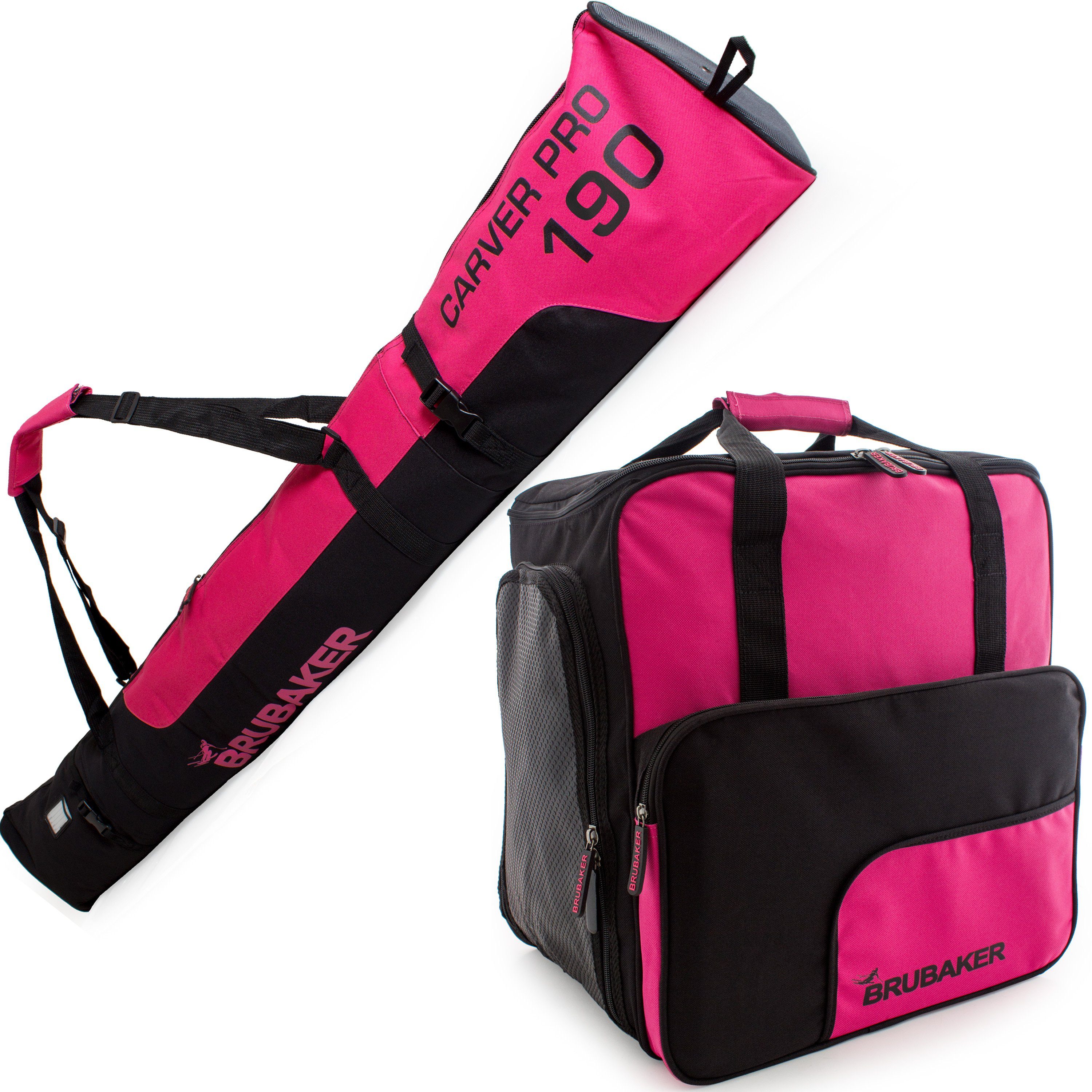 BRUBAKER Sporttasche Carver Pro Skitasche Kombi Set (2-tlg., reißfest und n günstig online kaufen