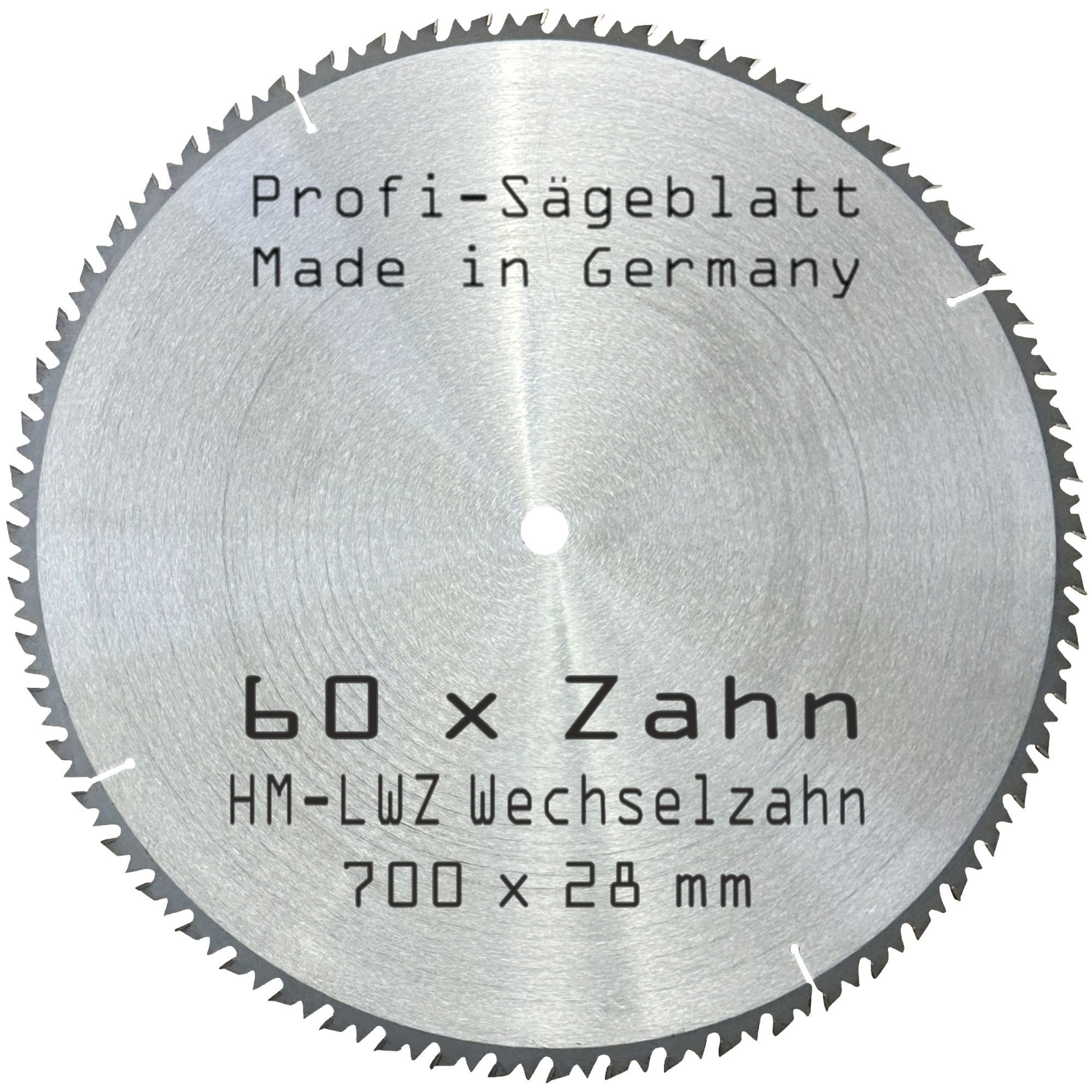 x Sägeblatt für Brenn-Holz-Säge-Blatt LWZ 28 Kreissägeblatt Zahn 60 x 700 HM BauSupermarkt24 mm