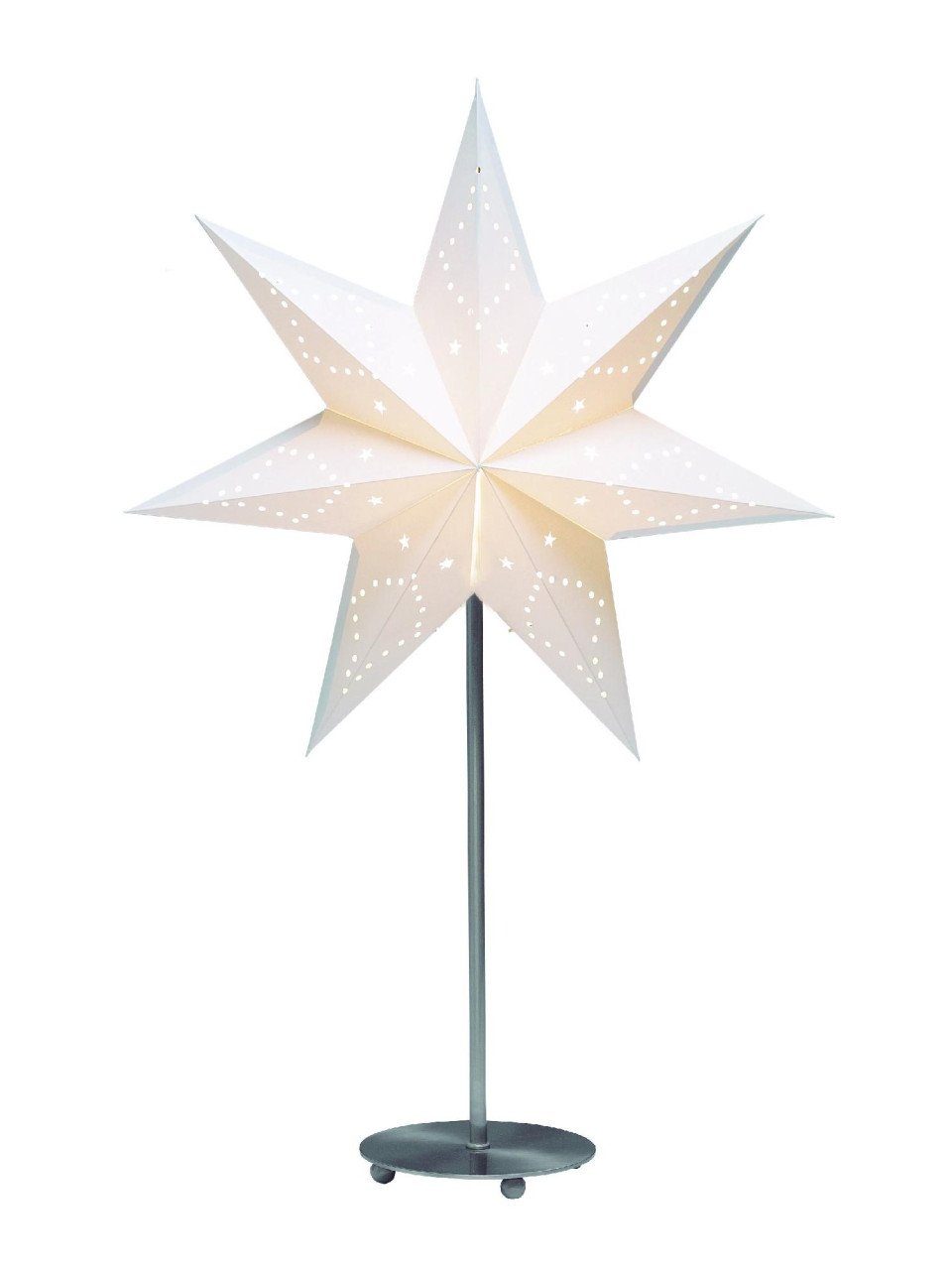 Markslöjd Dekostern Markslöjd Papier-Standstern Saturnus weiß, Ø 45 x