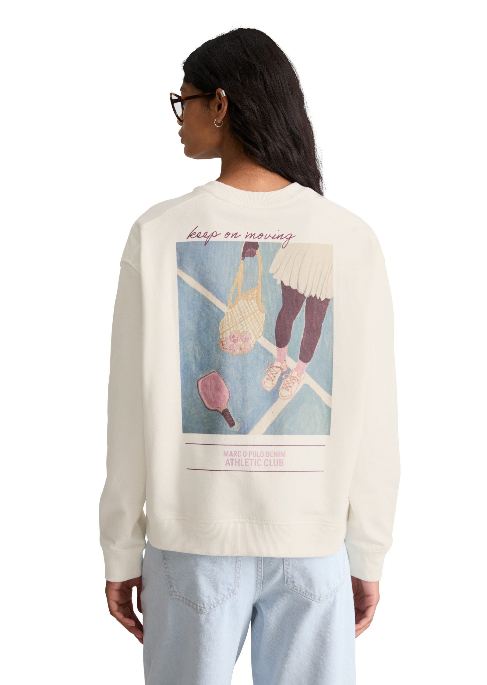 Marc O'Polo DENIM Sweatshirt oversized mit markantem Rückenprint günstig online kaufen