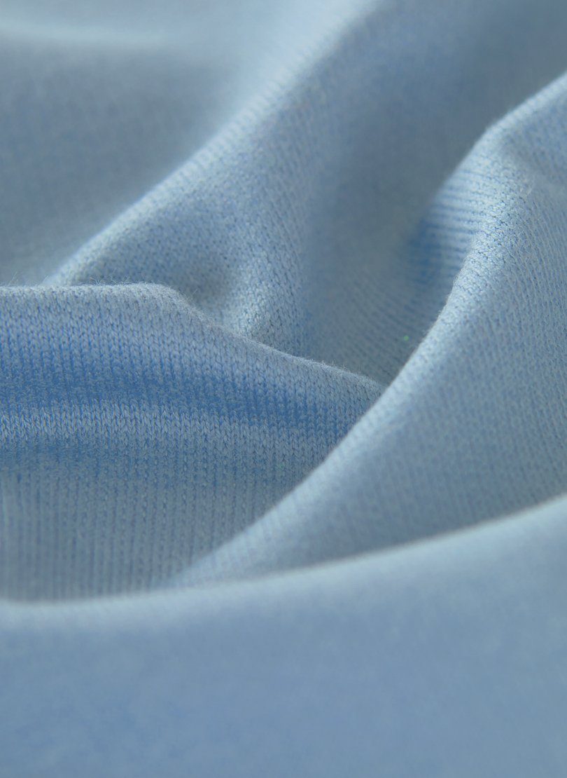 großem Kapuzenpullover Trigema 3D-Motiv TRIGEMA Kapuzensweatshirt mit pearl-blue