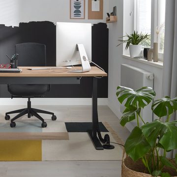 boho office® Schreibtischplatte, Tischplatte in Wildeiche - 120 x 80 cm - 25mm stark - pflegeleicht