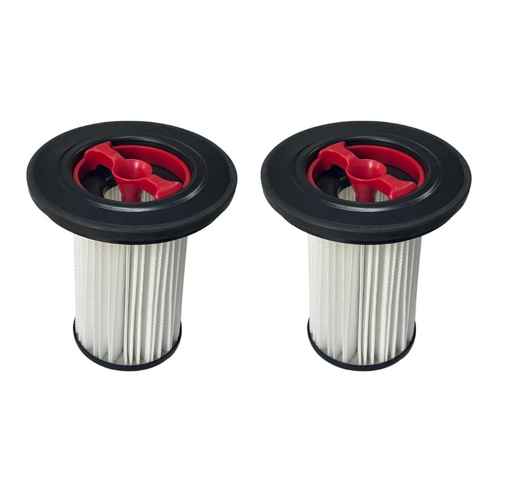 Trade-Shop HEPA-Filter 2x passend für Bosch BCS82MAT14 BCS8225POW BCS82G31 BCS8214PRQ, Zubehör für Bosch Unlimited Gen2 Serie 8 BSS825CARP - ersetzt 12036642, 12023349, abwaschbarer Zylinderfilter / Lamellenfilter - 11cm Durchmesser
