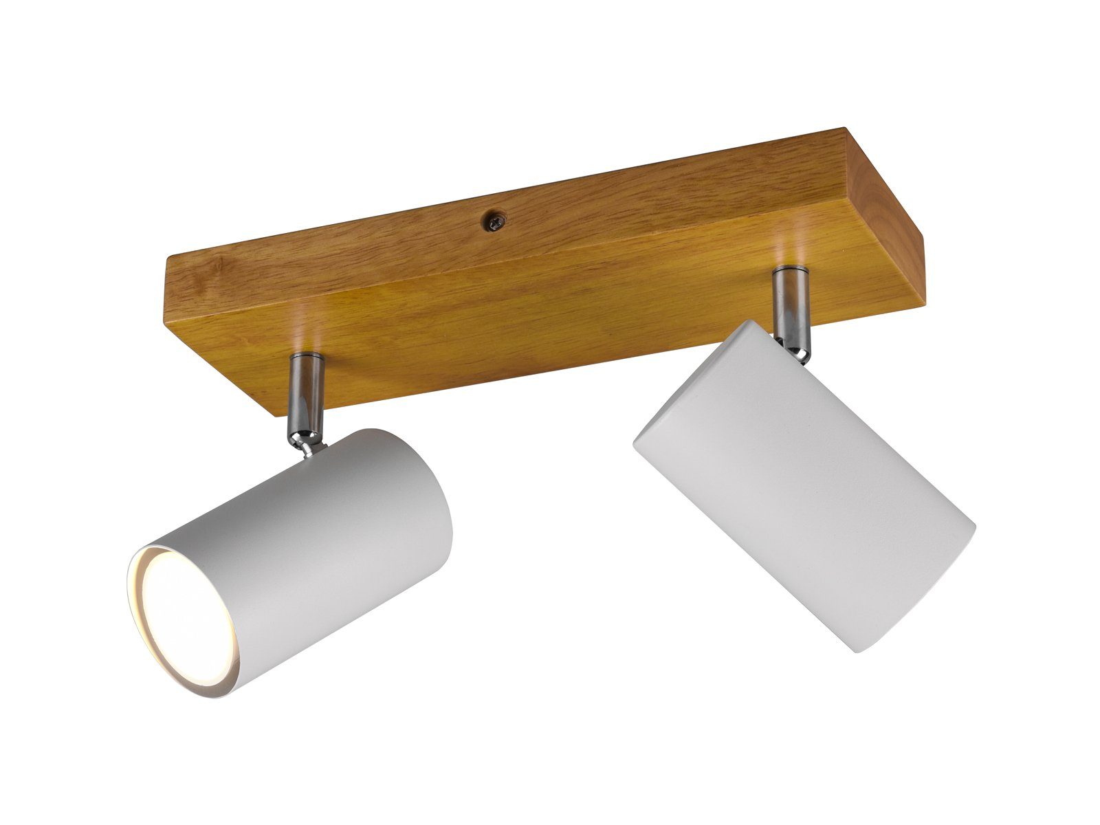 TRIO Leuchten LED Deckenstrahler Spots schwenkbar inkl. GU10 LED, dimmbar, LED wechselbar, Warmweiß, Breite 26cm, innen Deckenleuchte mit …