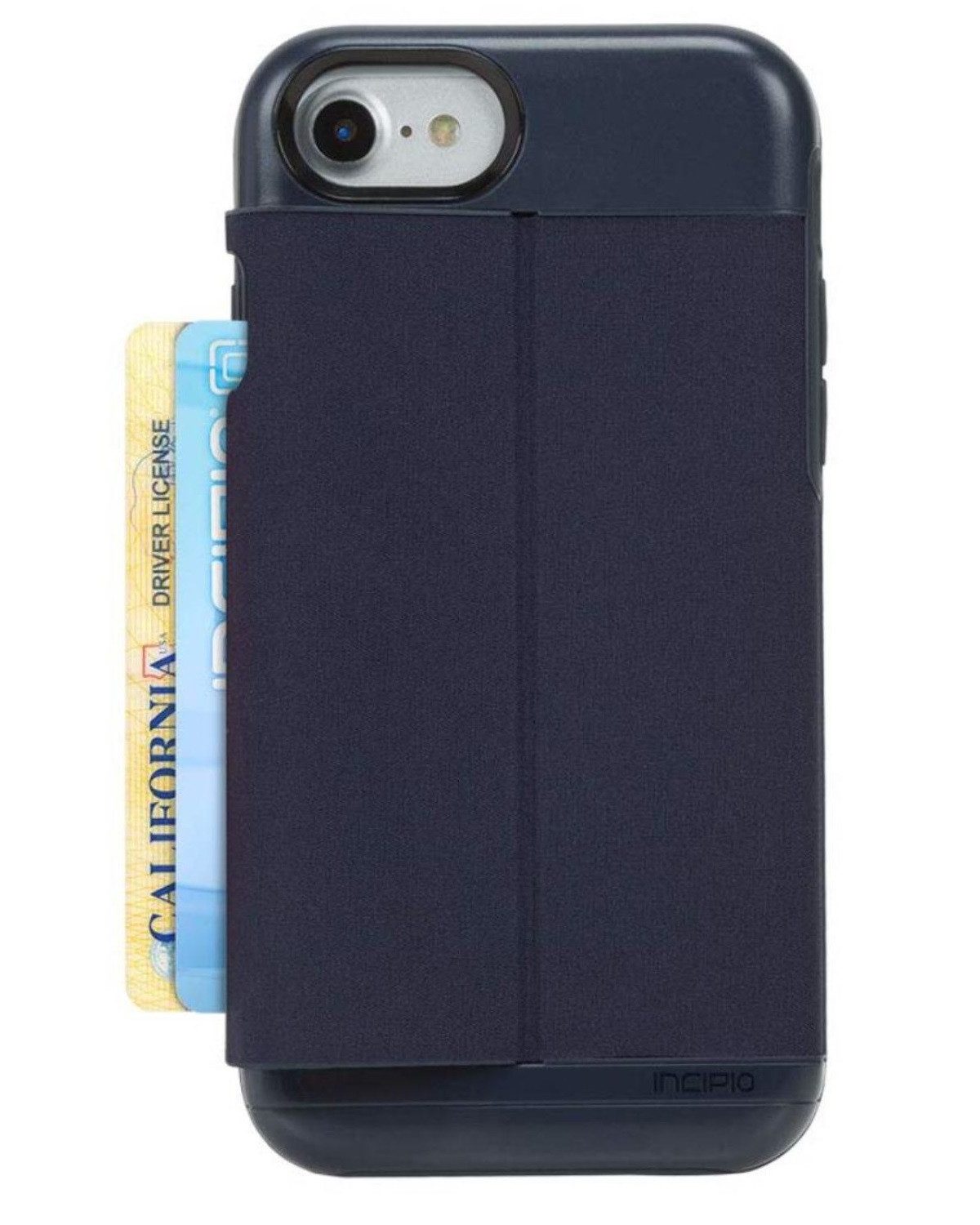Incipio Handyhülle Esquire Wallet-Case Karten-Fach Cover Hülle, für Apple iPhone 7/8/SE 2020 Anti-Fingerabdruck Wireless Charging