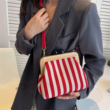 RefinedFlare Trachtentasche Umhängetasche mit Streifenmuster, Abend-Clutch für Damen
