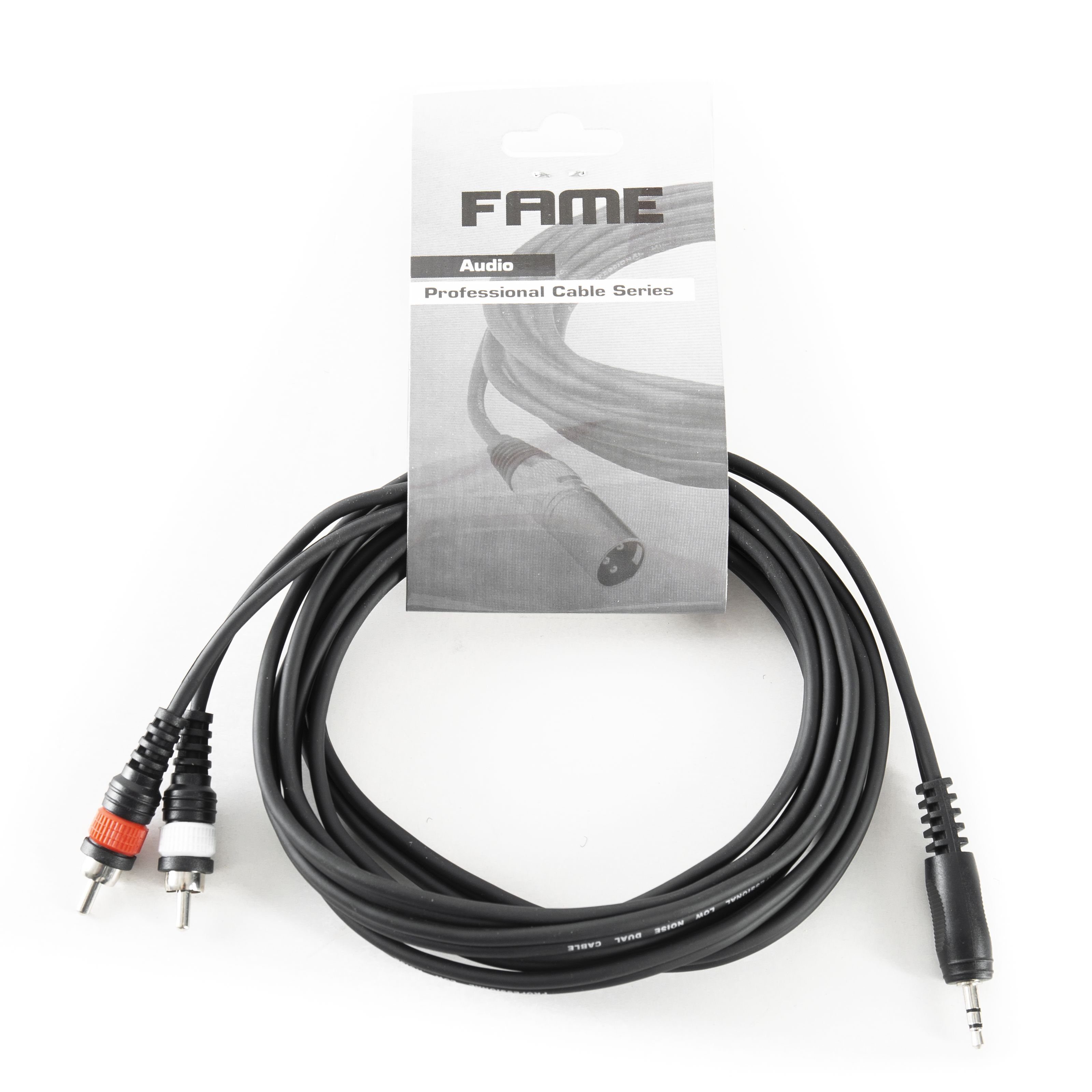 MUSIC STORE Audio-Kabel, Soundkartenkabel, Cinch Kabel, 3m Cinch Kabel