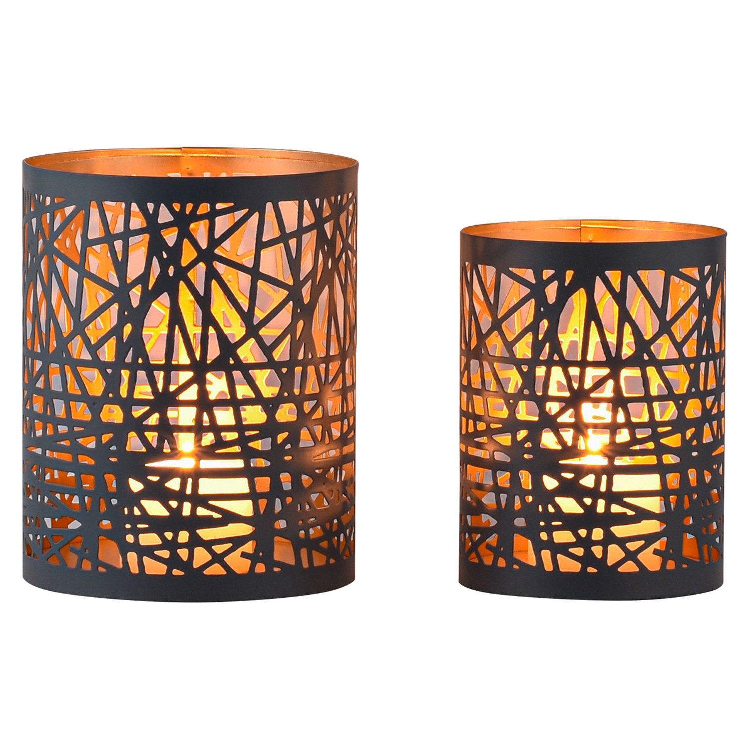 Marrakesch Orient & Mediterran Interior Teelichthalter 2er Set Skandinavische Deko Teelichthalter Kerzenhalter Windlichter (2 St), Handarbeit