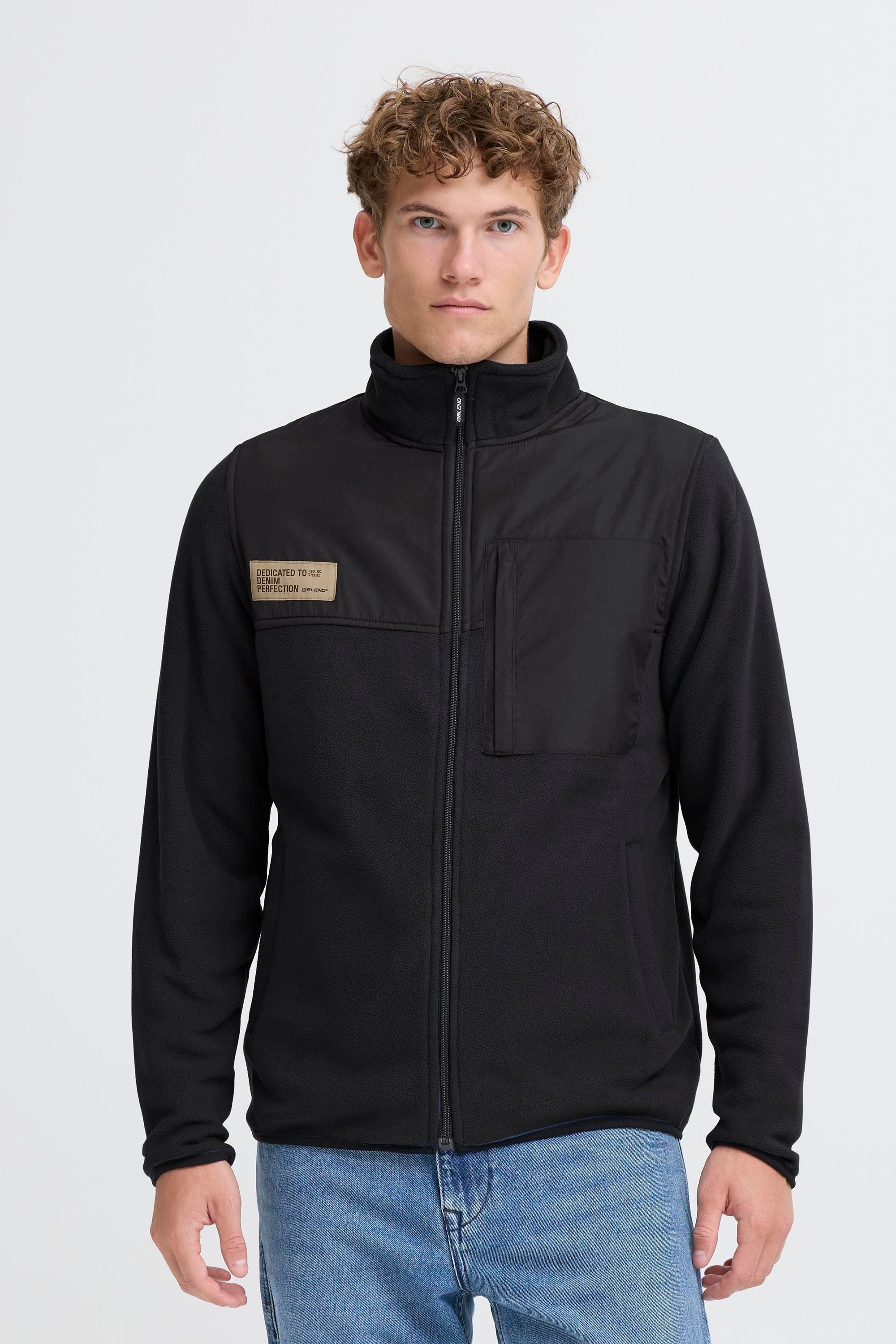 Blend Cardigan BHMas Gemütliche Fleecejacke mit praktischen Taschen günstig online kaufen