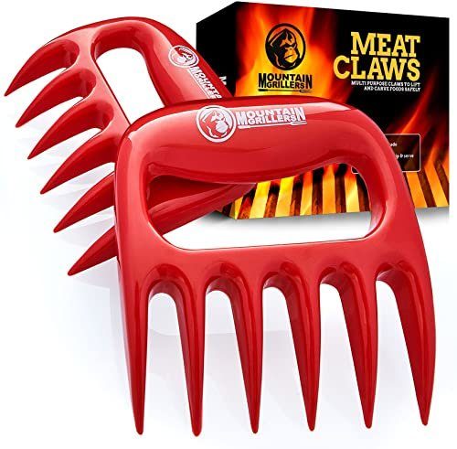 Mountain Grillers Grillbesteck-Set Krallen Hochwertige Meat Claws Für Amerikanisches Bbq Pulled Pork, Rostfreier Stahl Kunststoff