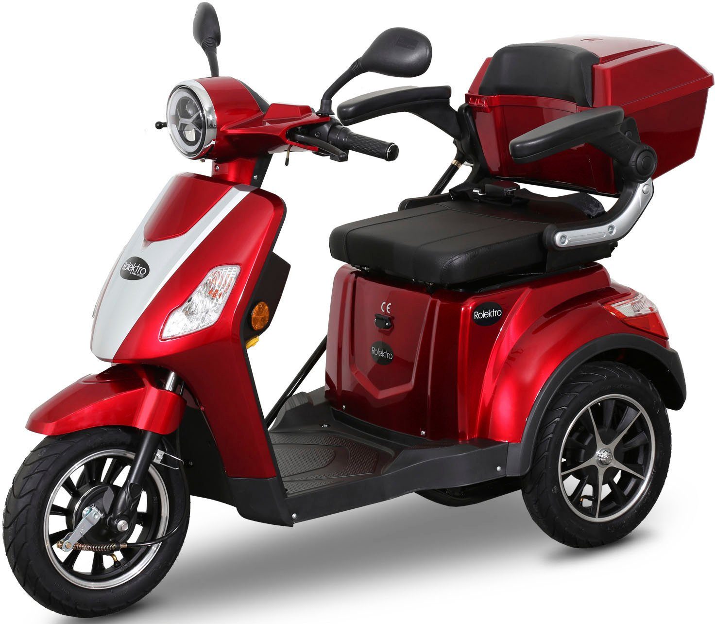 15 1000 V.2, 15 (mit Rolektro Elektromobil Topcase) E-Trike W, km/h,