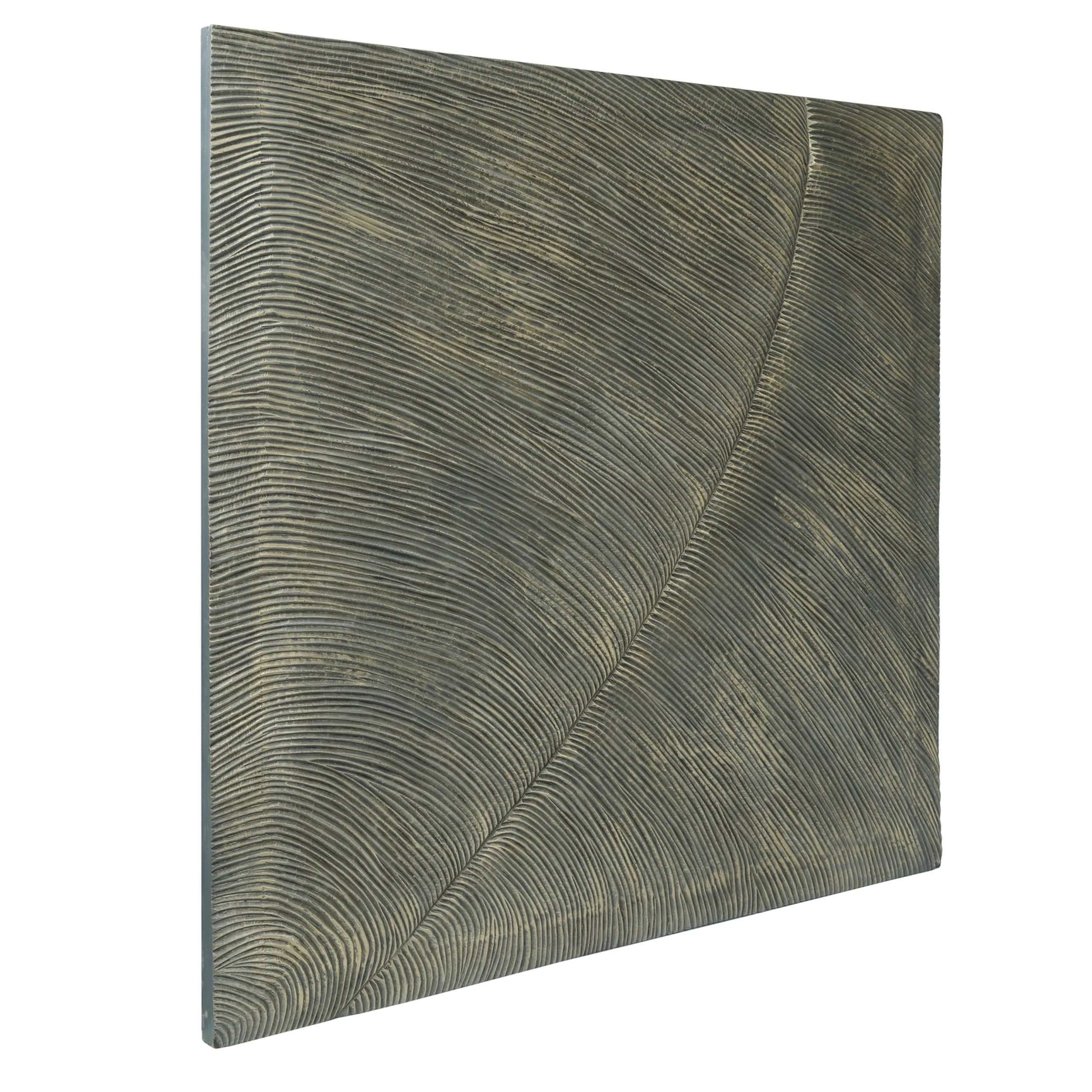 PTMD Wandboard Wandpaneel Große Welle Darina Quadratisch Bronze Wandbild 120/120