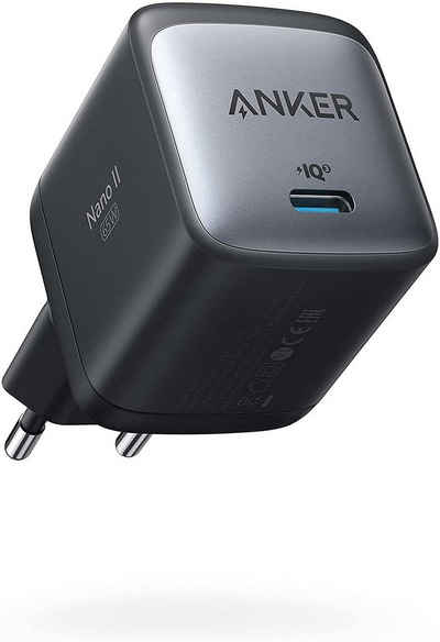 Anker »Nano II 65W USB-C« USB-Ladegerät (Netzteil mit Schnellladeleistung, GaN II Technologie, Kompatibel mit MacBook Pro/Air, Galaxy S20/S10, iPhone 12/Pro/Mini, iPad Pro, Pixel)