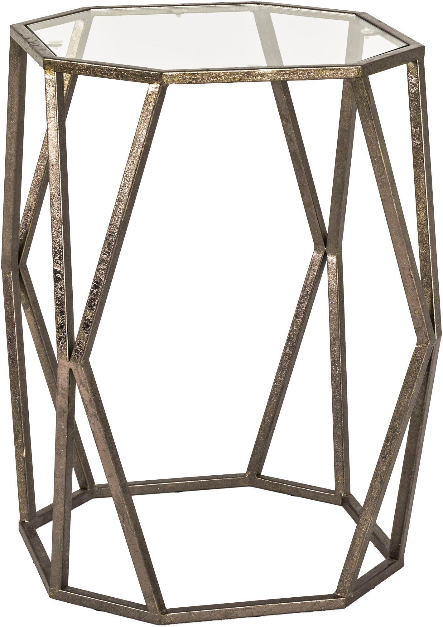 HAKU Beistelltisch Sofatisch, Wohnzimmertisch (1-St), achteckig - aus Metall Kupfer B/T/H 37/37/50 cm. Reduzierter Preis € 103,57. Unverbindliche Preisempfehlung € 157,95