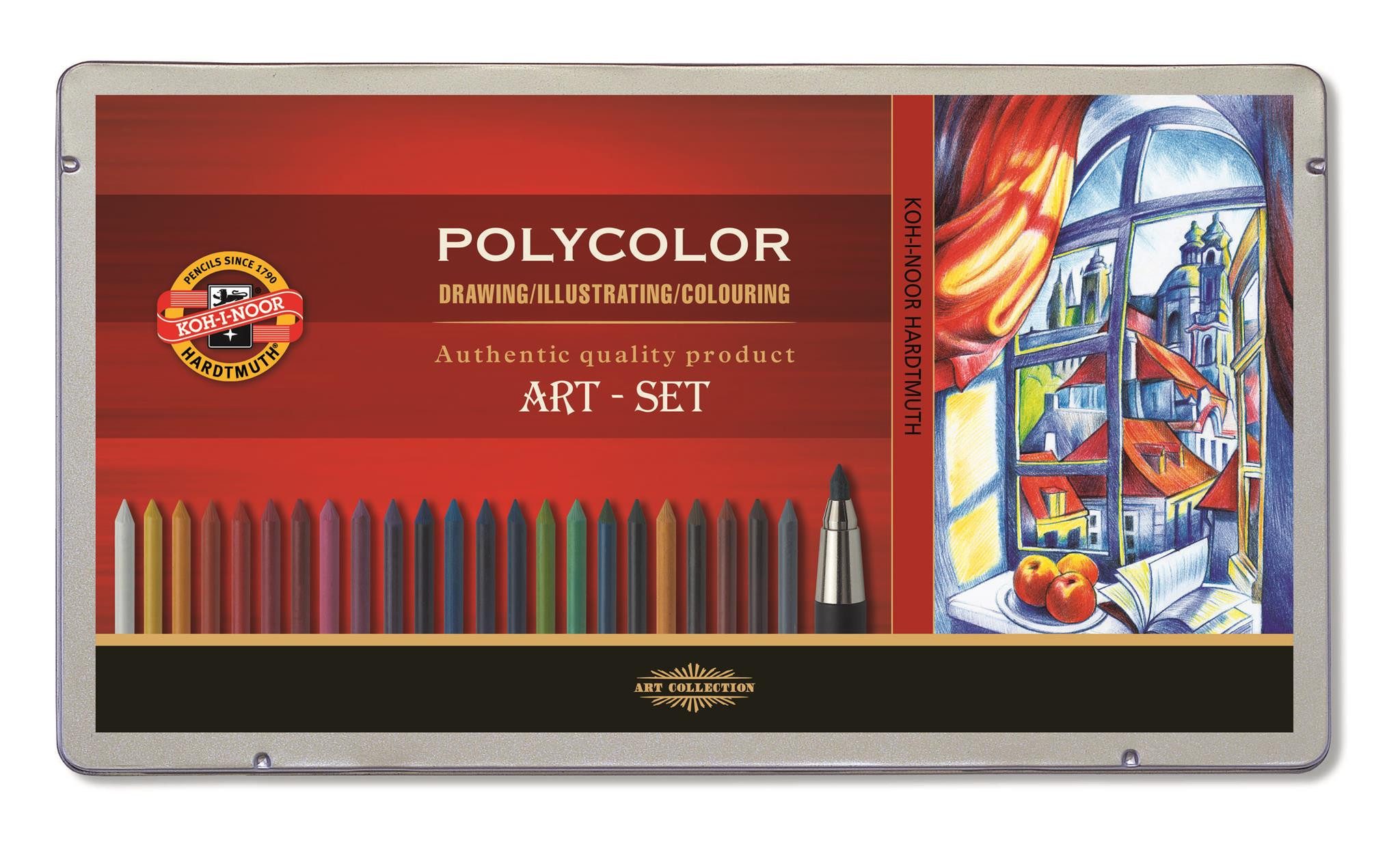 KOH-I-NOOR Buntstift KOH Polycolor- Künstler " Art- Set " 32 Teile im Metalletui
