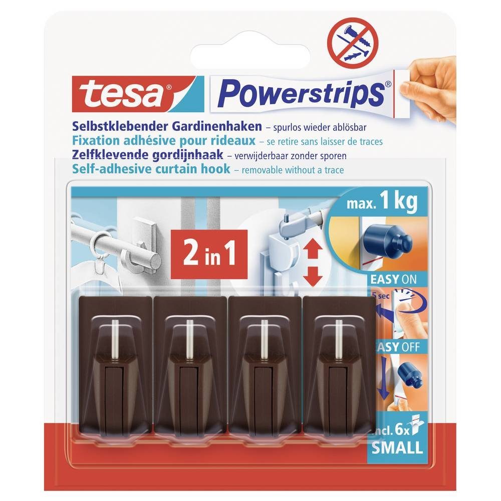 tesa Klebehaken Vario Gardinenhaken, 1 kg