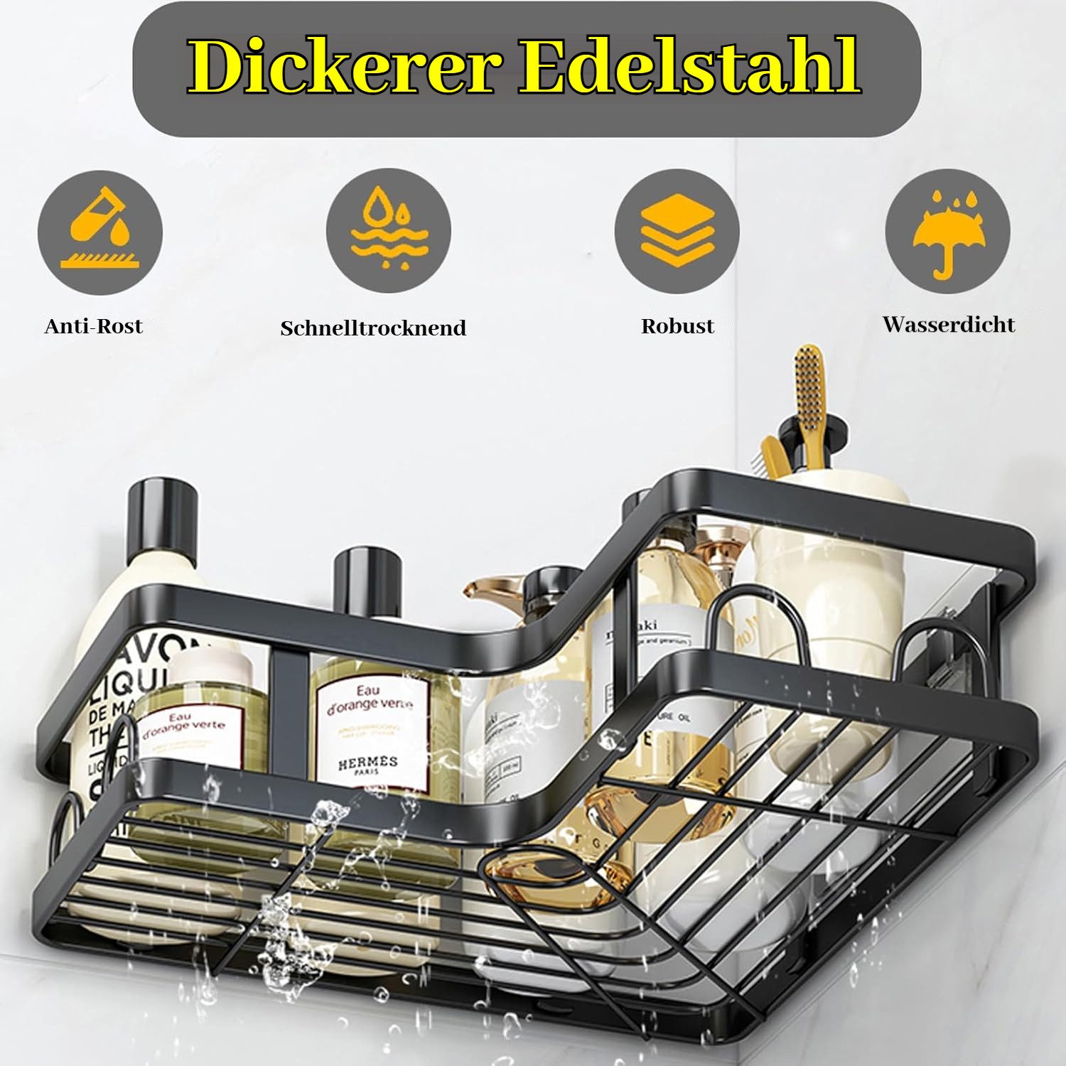 BlingBin Duschregal 3 Stück Seifenhalter Dusche günstig online kaufen