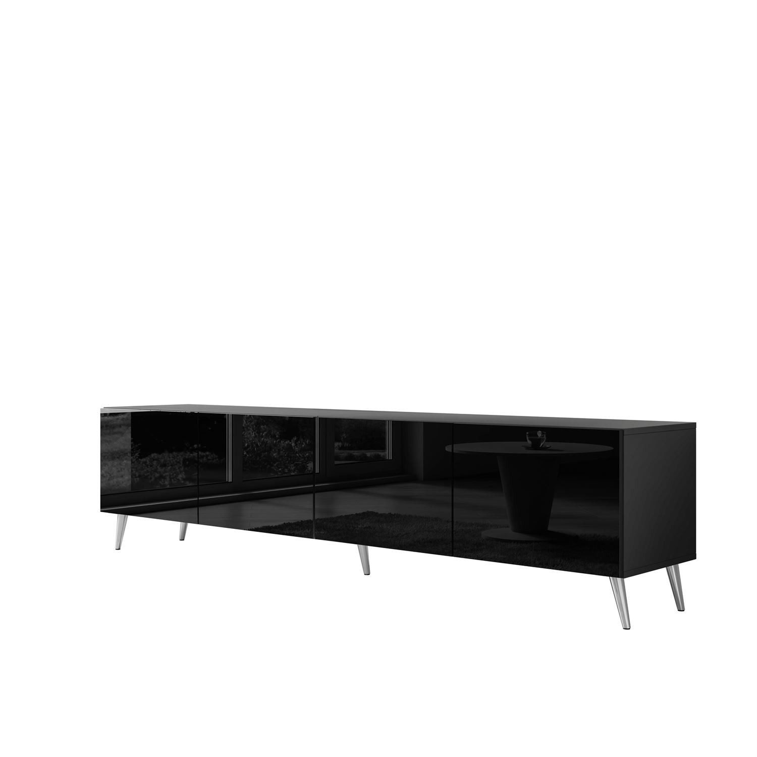Lookway TV-Schrank AURA 200 Schwarz Hohglanz günstig online kaufen