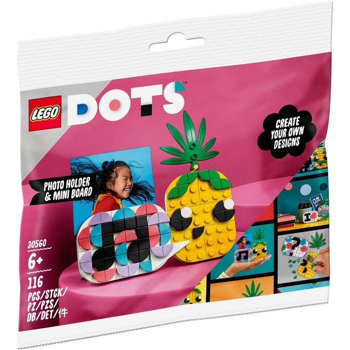 LEGO® Konstruktionsspielsteine Dots Ananas Fotohalter & Mini-Tafel
