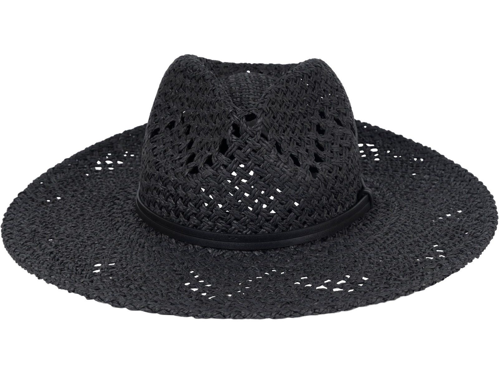 styleBREAKER Sonnenhut Panama Strohhut mit Stoff Zierband (1-St)