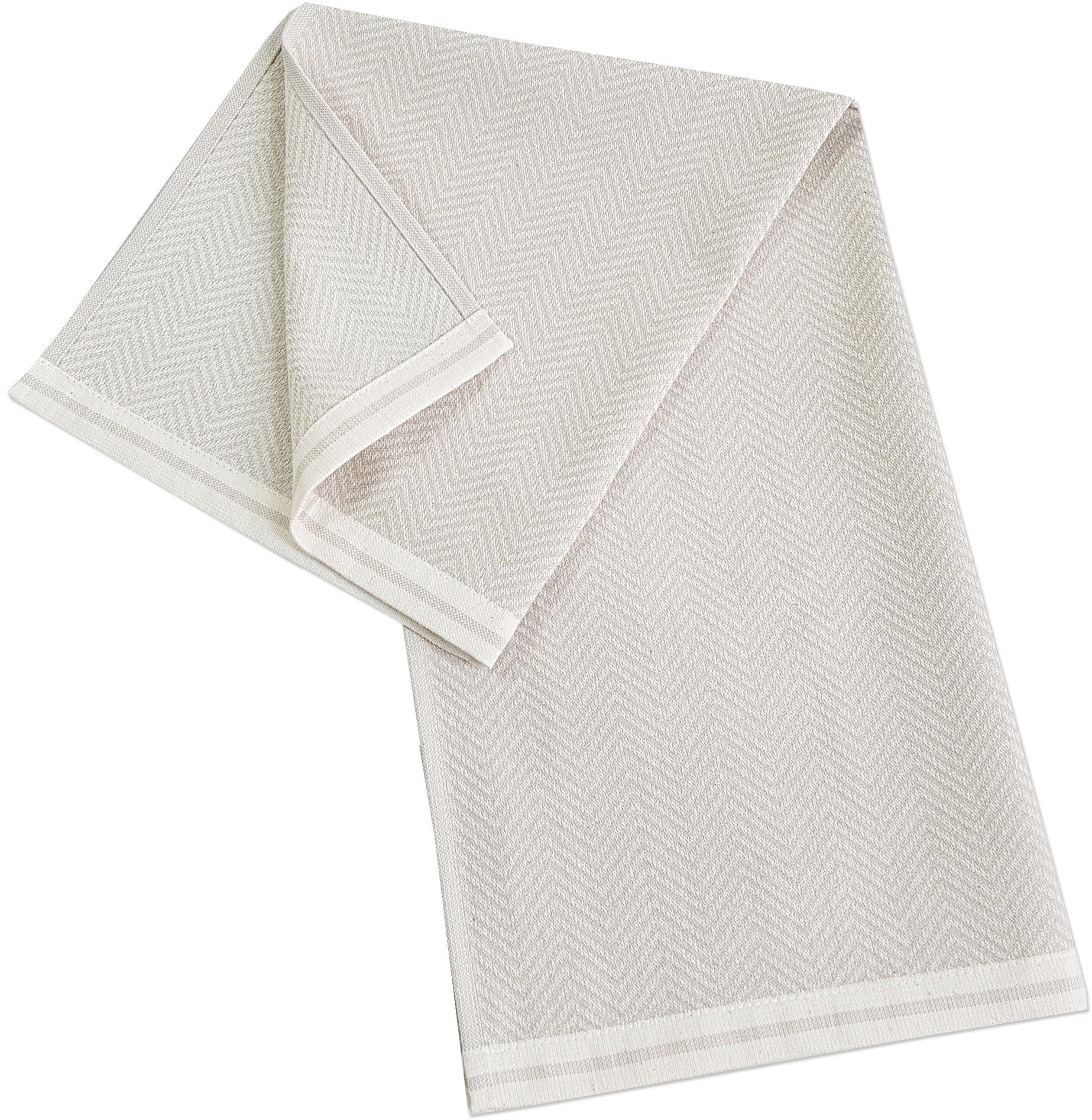 framsohn frottier Geschirrtuch Modern Living Fischgrät, (Set, 3-tlg), dichte Feinwebung, in Österreich hergestellt, 50x70 cm