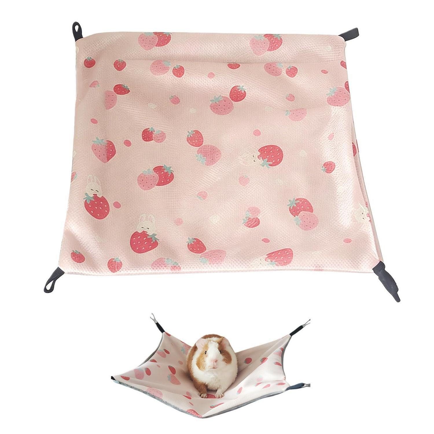 LuxusKollektion Hängematte Meerschweinchen Hängematte Erdbeere 34cm (1 St)
