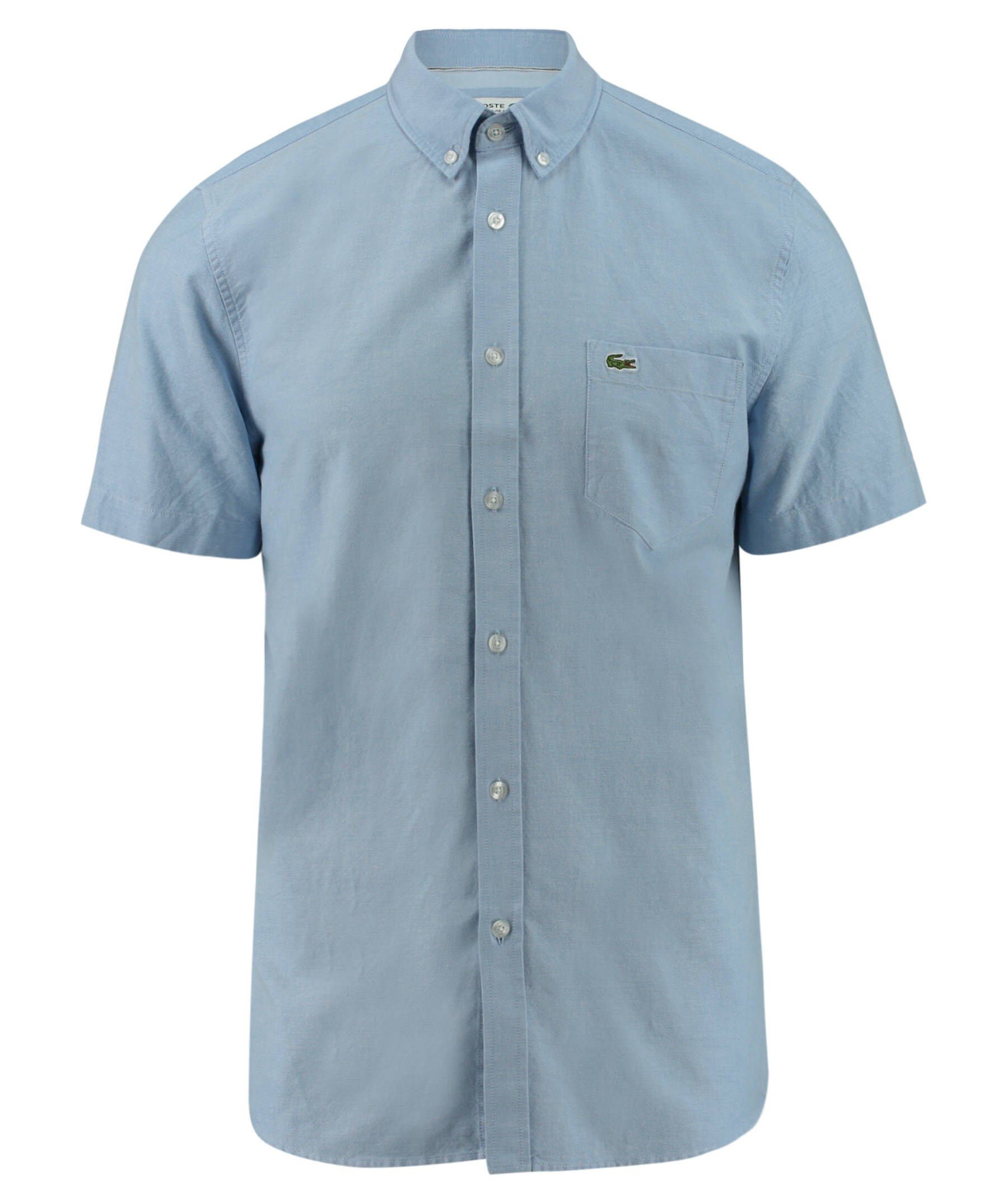 Lacoste Langarmhemd Herren Hemd Regular Fit Kurzarm (1-tlg) blau (51) | Hemden