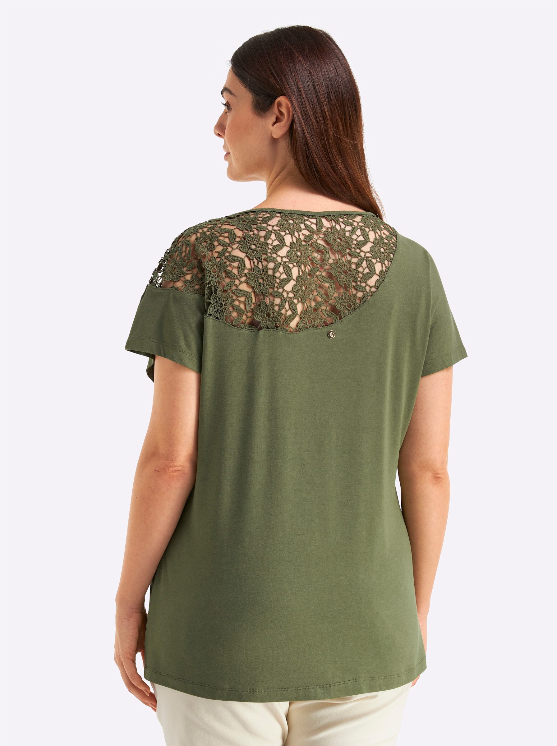 Sheego T-Shirt Kurzarm-Shirt Kurzarm – Bild 2 von 5